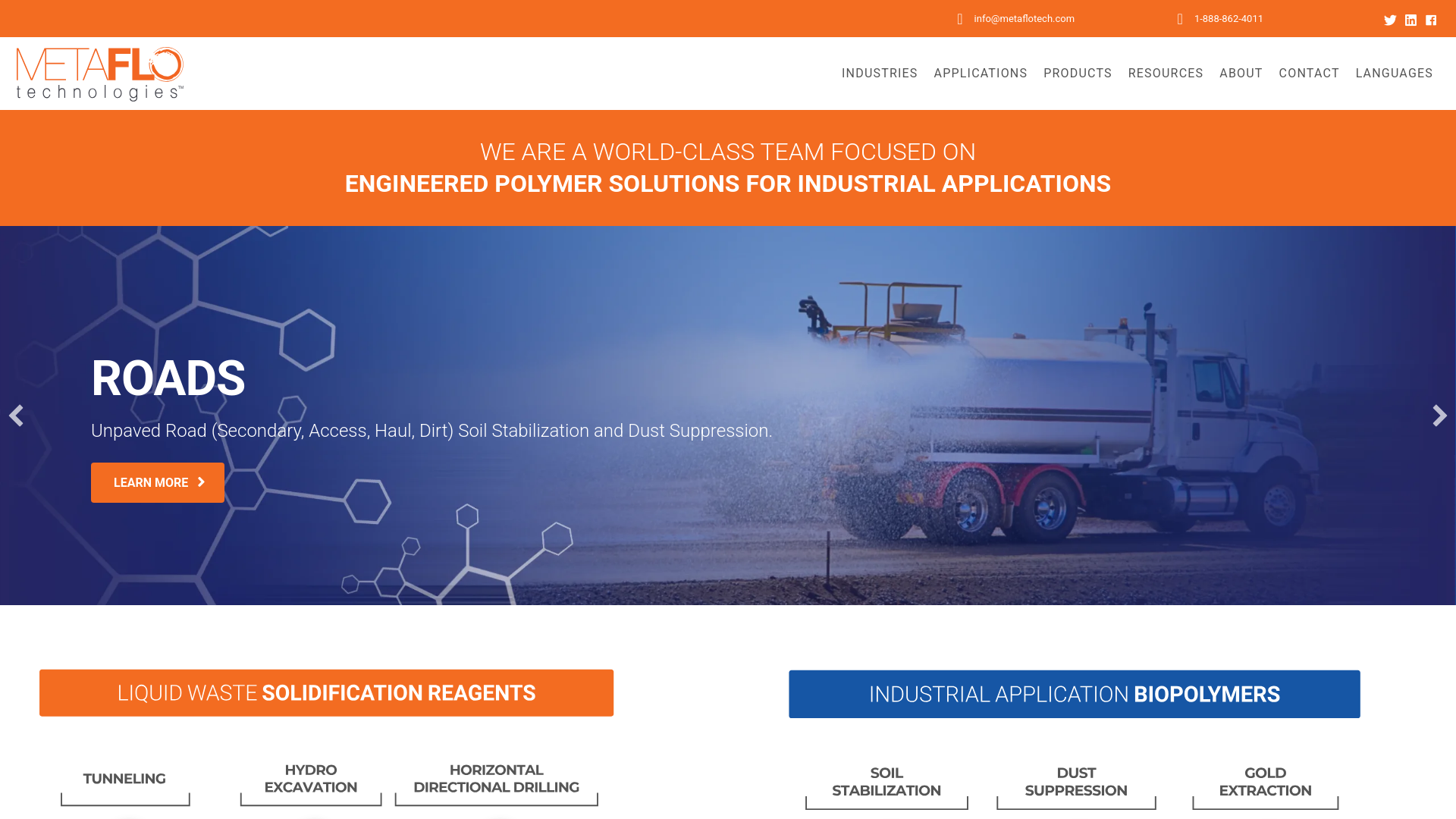 website screenshot of https://speakmetaflotech.com/