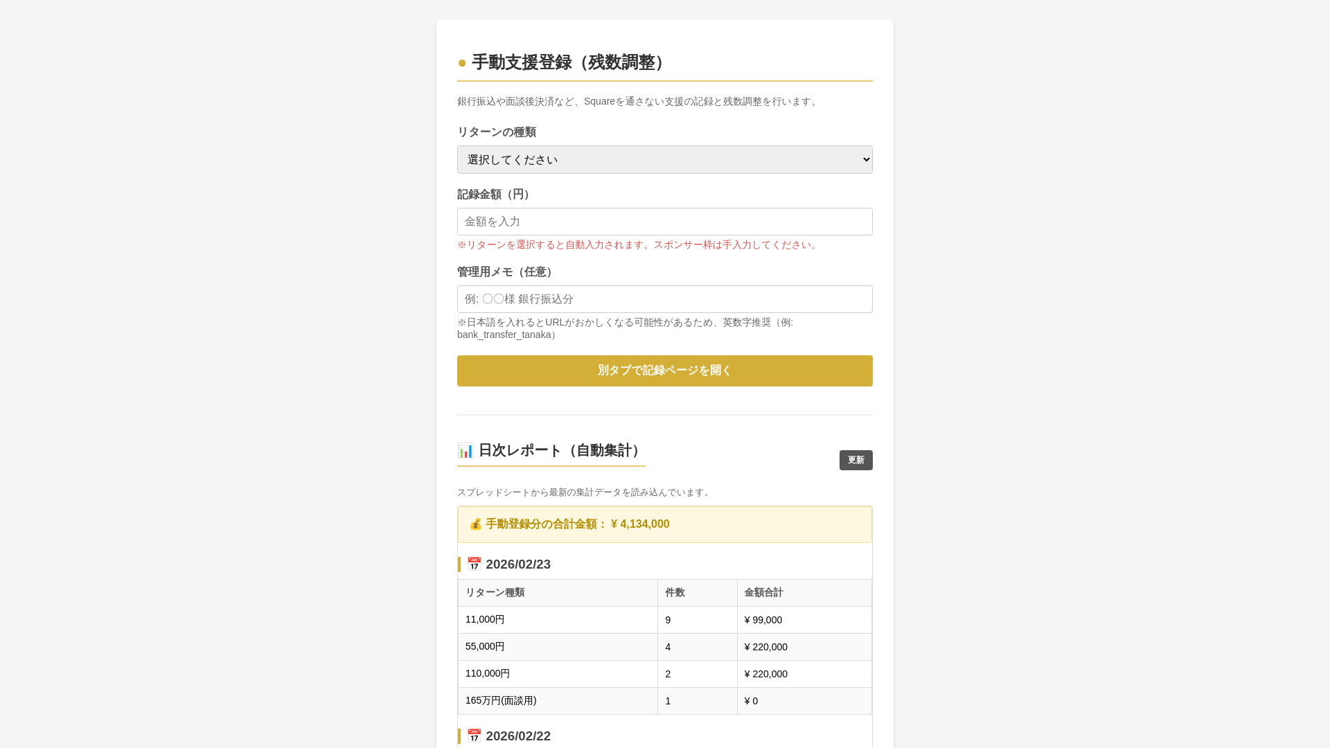website screenshot of https://ishihara-admin-dashboard.pages.dev/