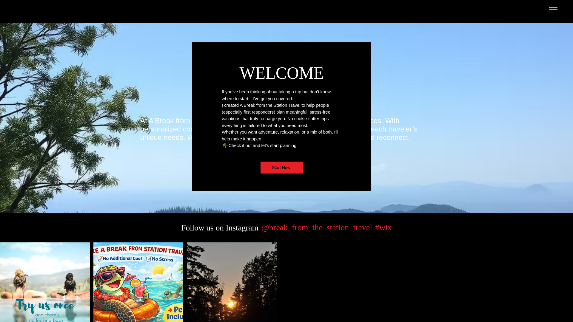 website screenshot of https://abftstravel.com