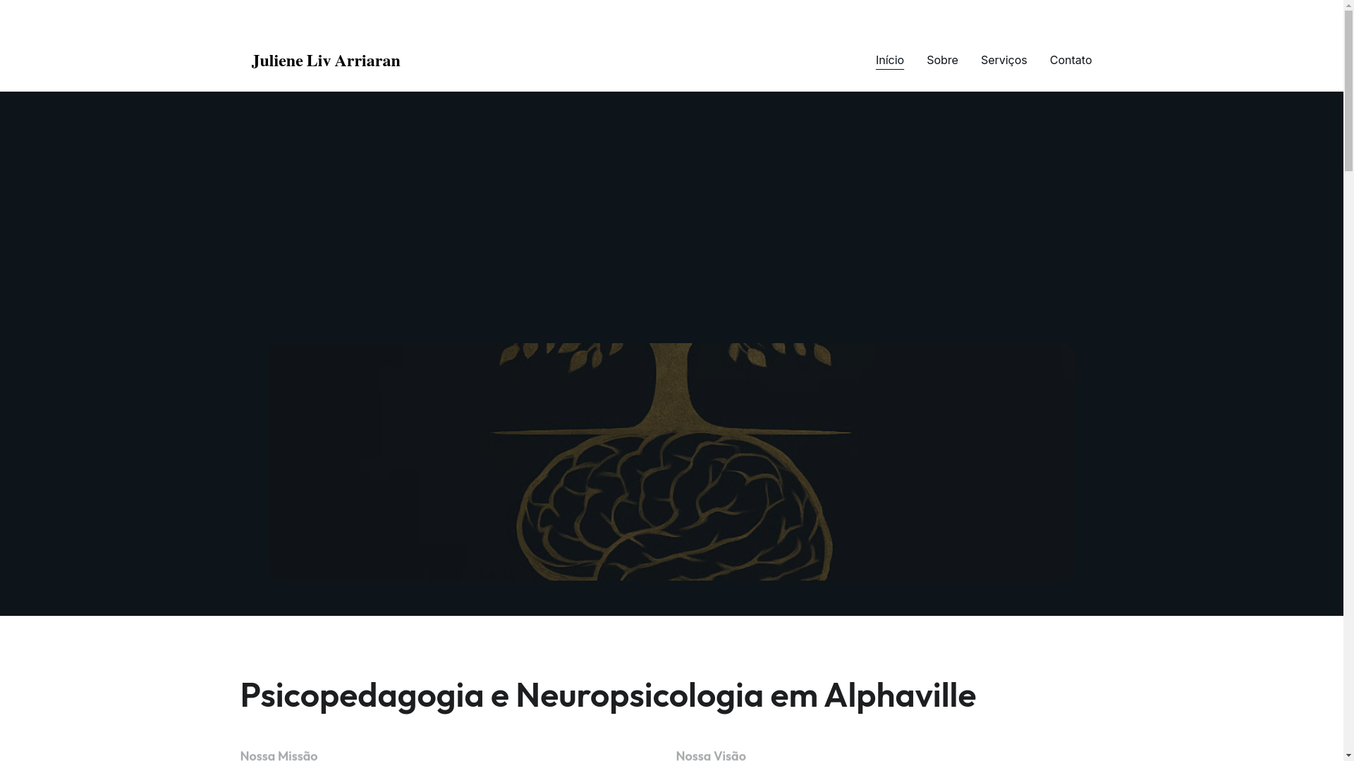 website screenshot of https://psicopedagogaalphaville.com.br/