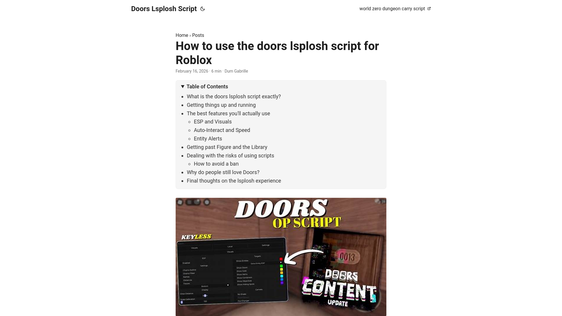 website screenshot of https://doors-lsplosh-script.pages.dev/