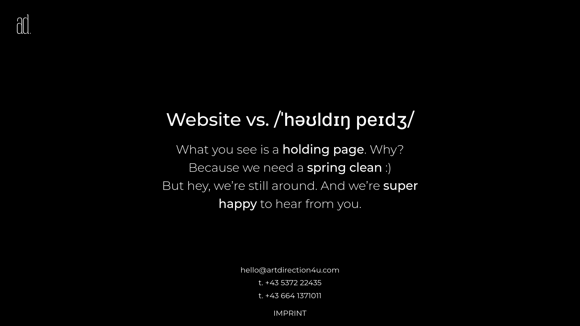 website screenshot of https://adbrandstudios.agency/