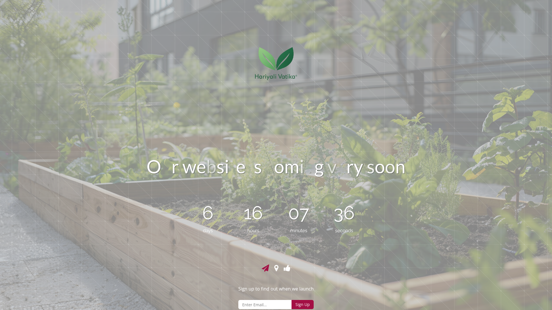 website screenshot of https://hariyalivatika.com/