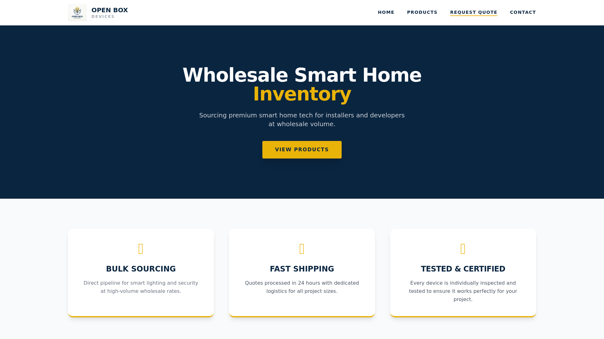 website screenshot of https://openboxdevices.com