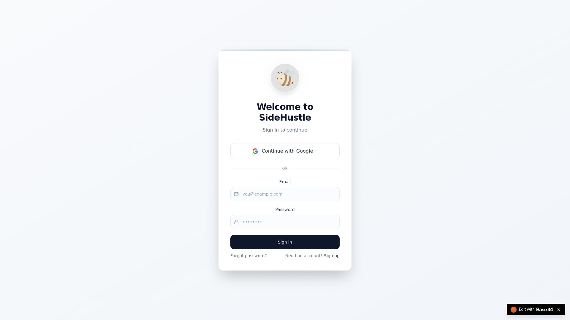 website screenshot of https://side-shift-sync.com/