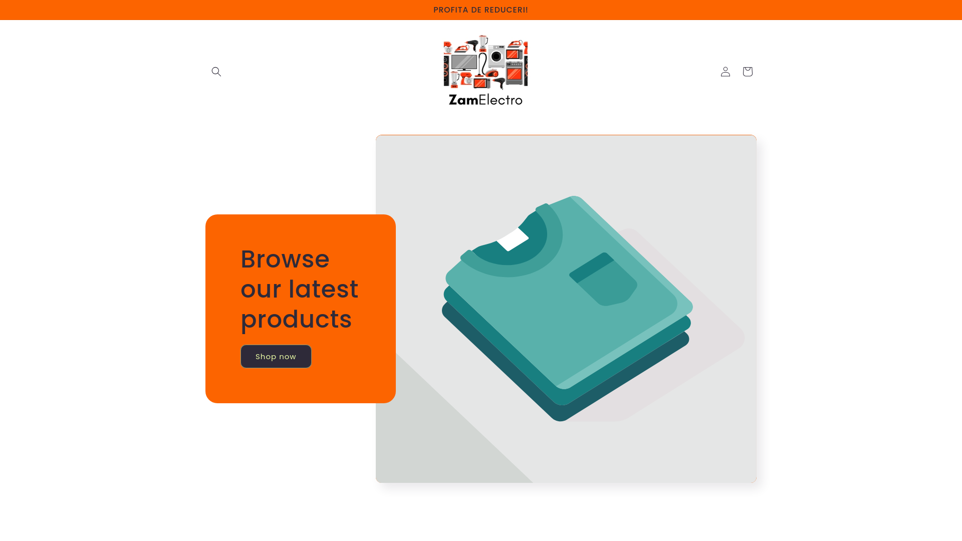 website screenshot of https://zamelectro.ro/