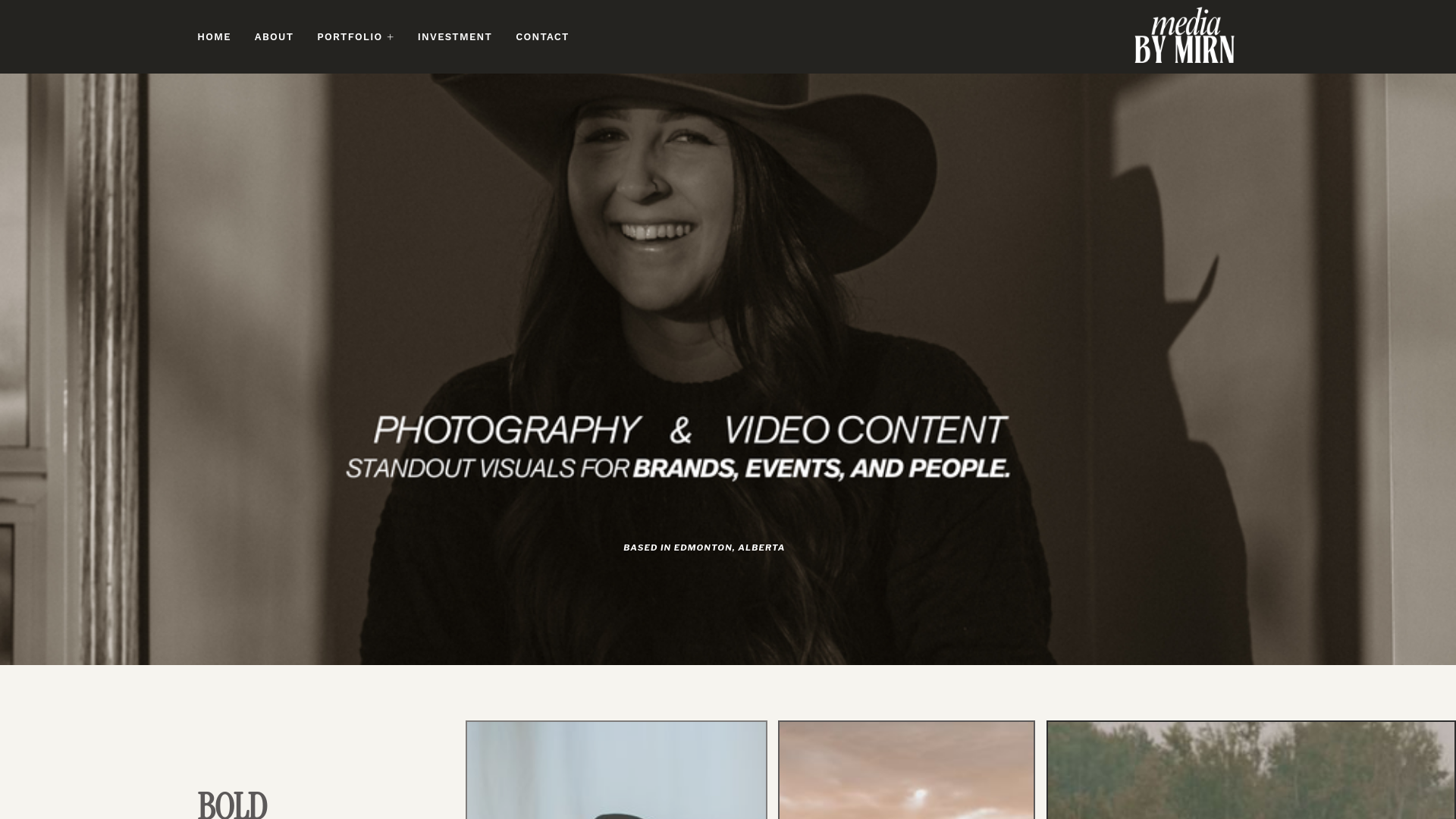 website screenshot of https://mediabymirn.ca/