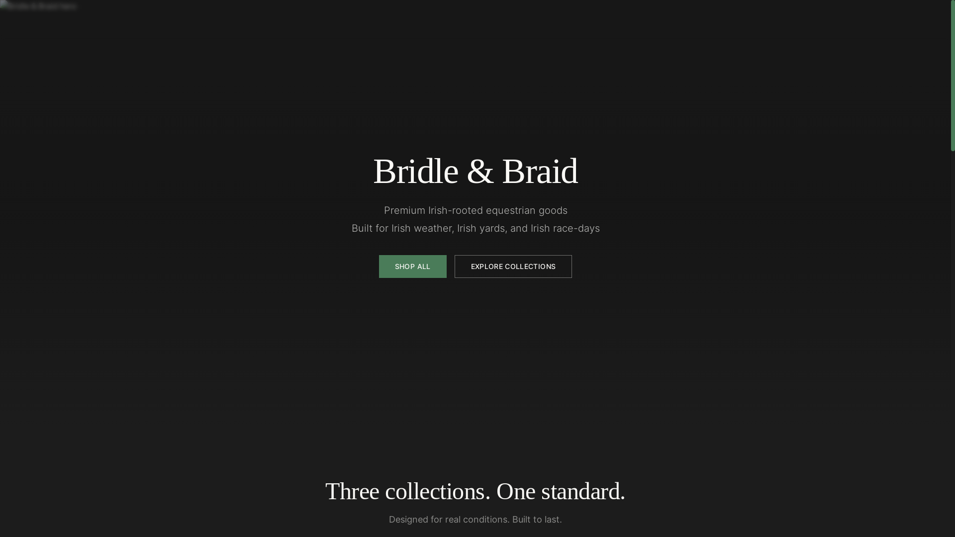 website screenshot of https://bridle-and-braid-test.pages.dev/