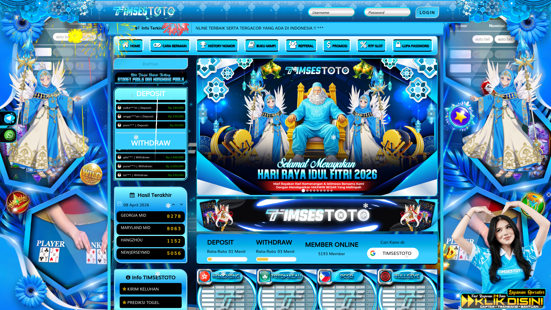 website screenshot of https://timsesdolar.com