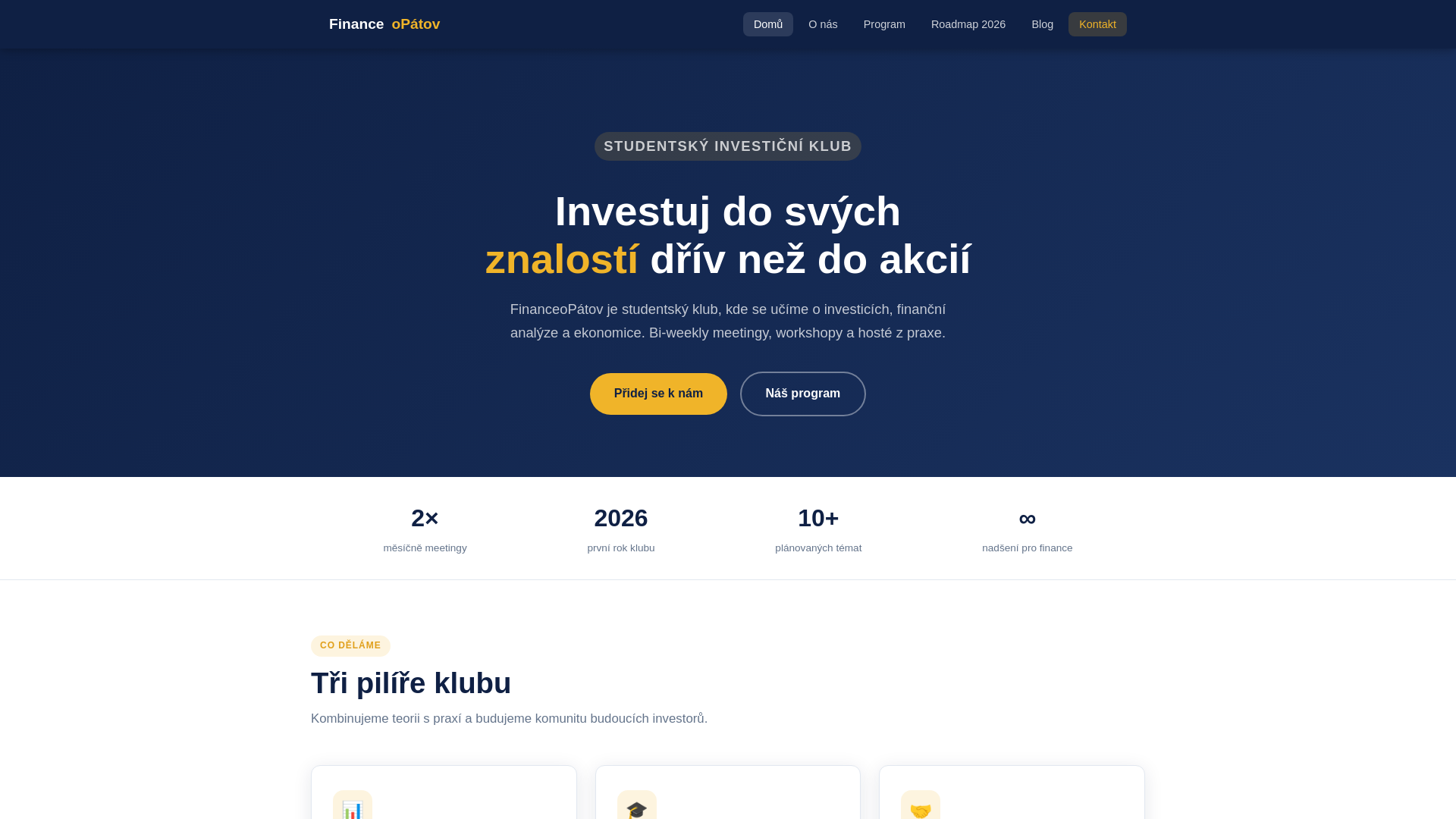 website screenshot of https://opatovfinance.pages.dev/