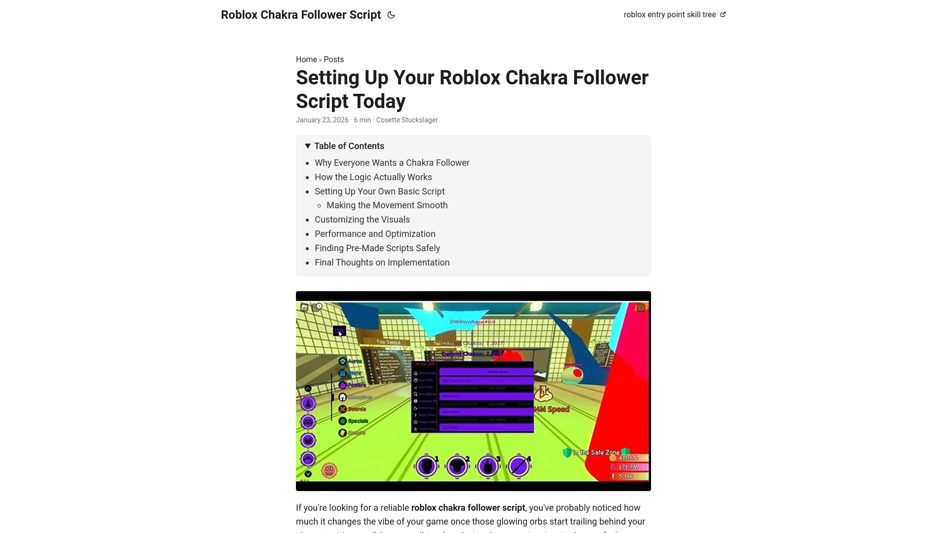 website screenshot of https://roblox-chakra-follower-script.pages.dev/