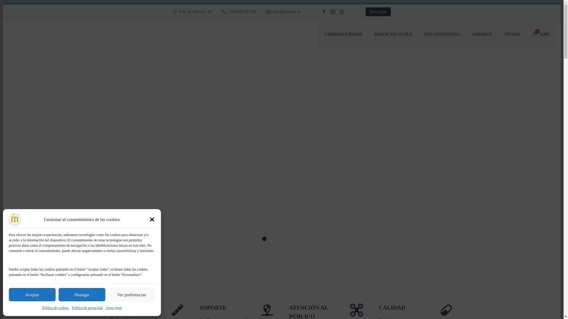 website screenshot of https://maneva.info/