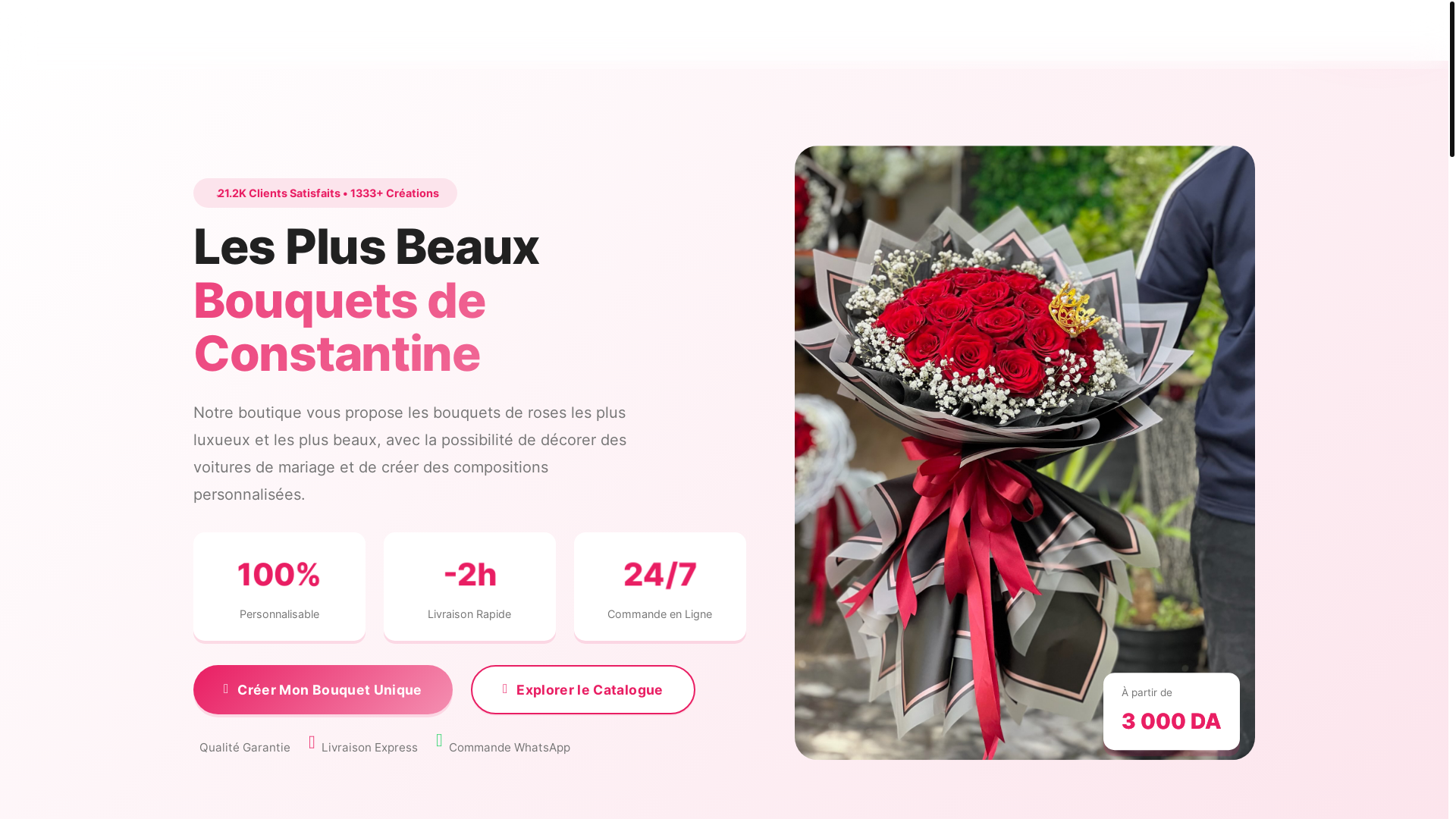 website screenshot of https://maher-fleuriste.pages.dev/