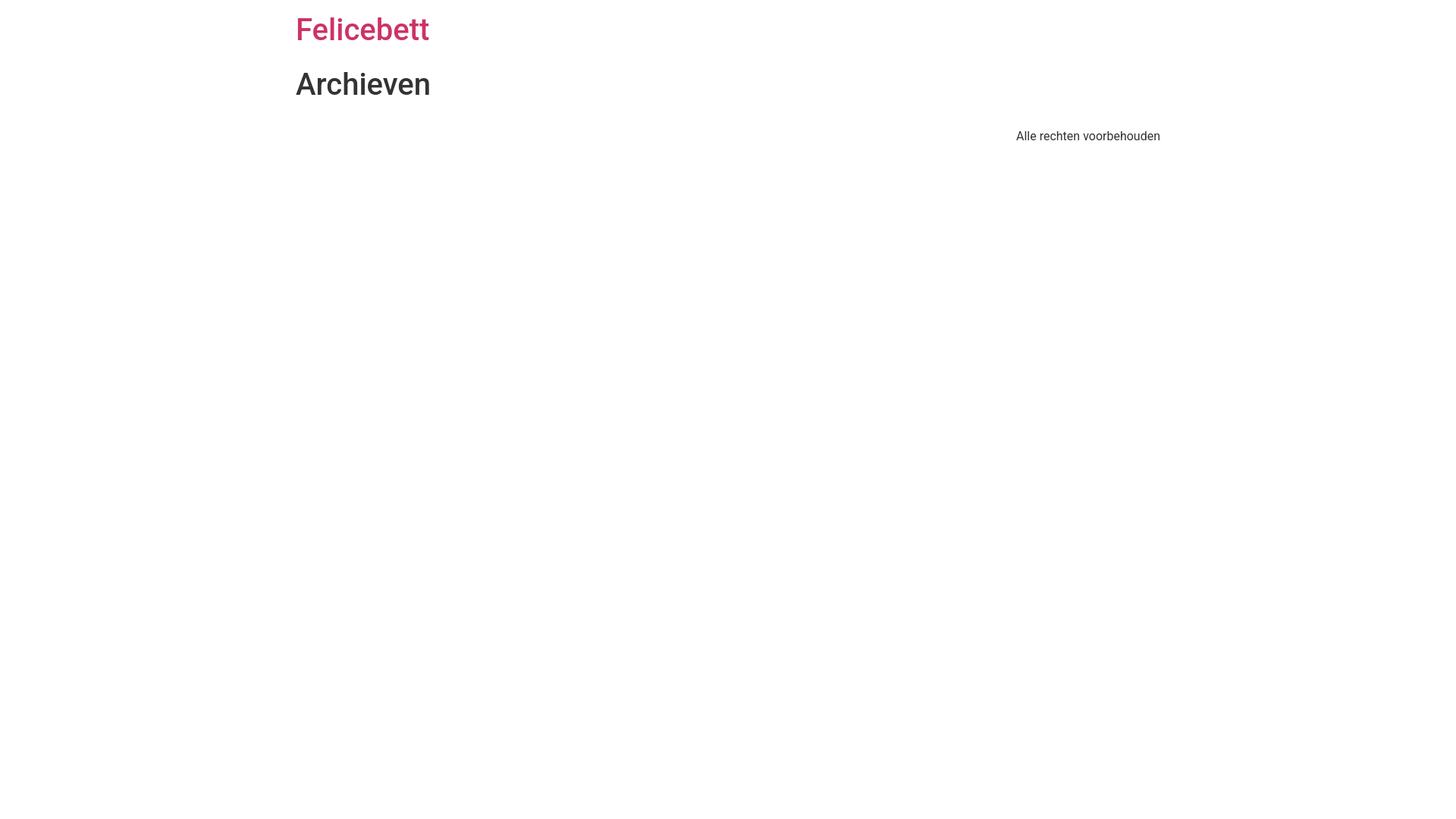 website screenshot of https://felicebett.net/
