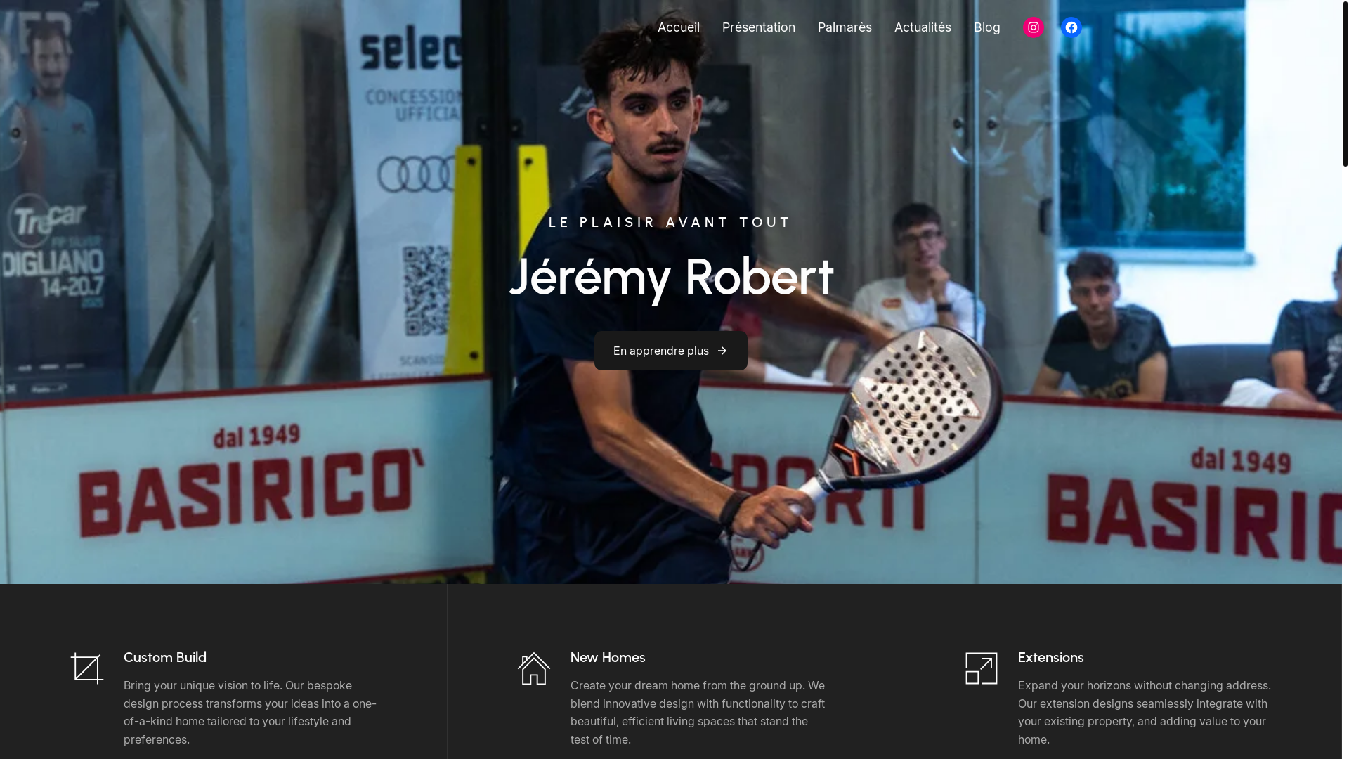 website screenshot of https://jeremyrobert.net/
