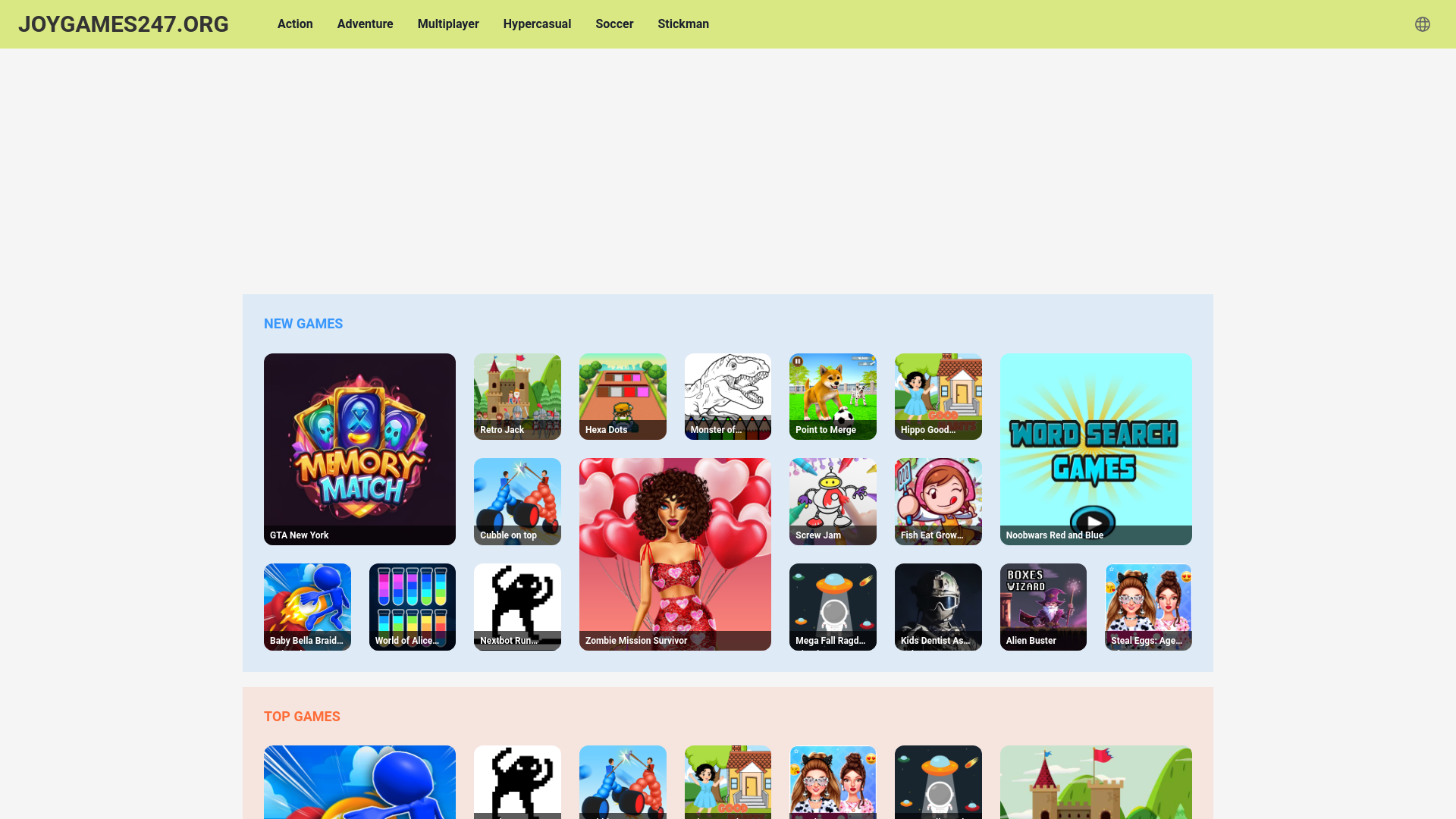 website screenshot of https://joygames247-org.pages.dev/