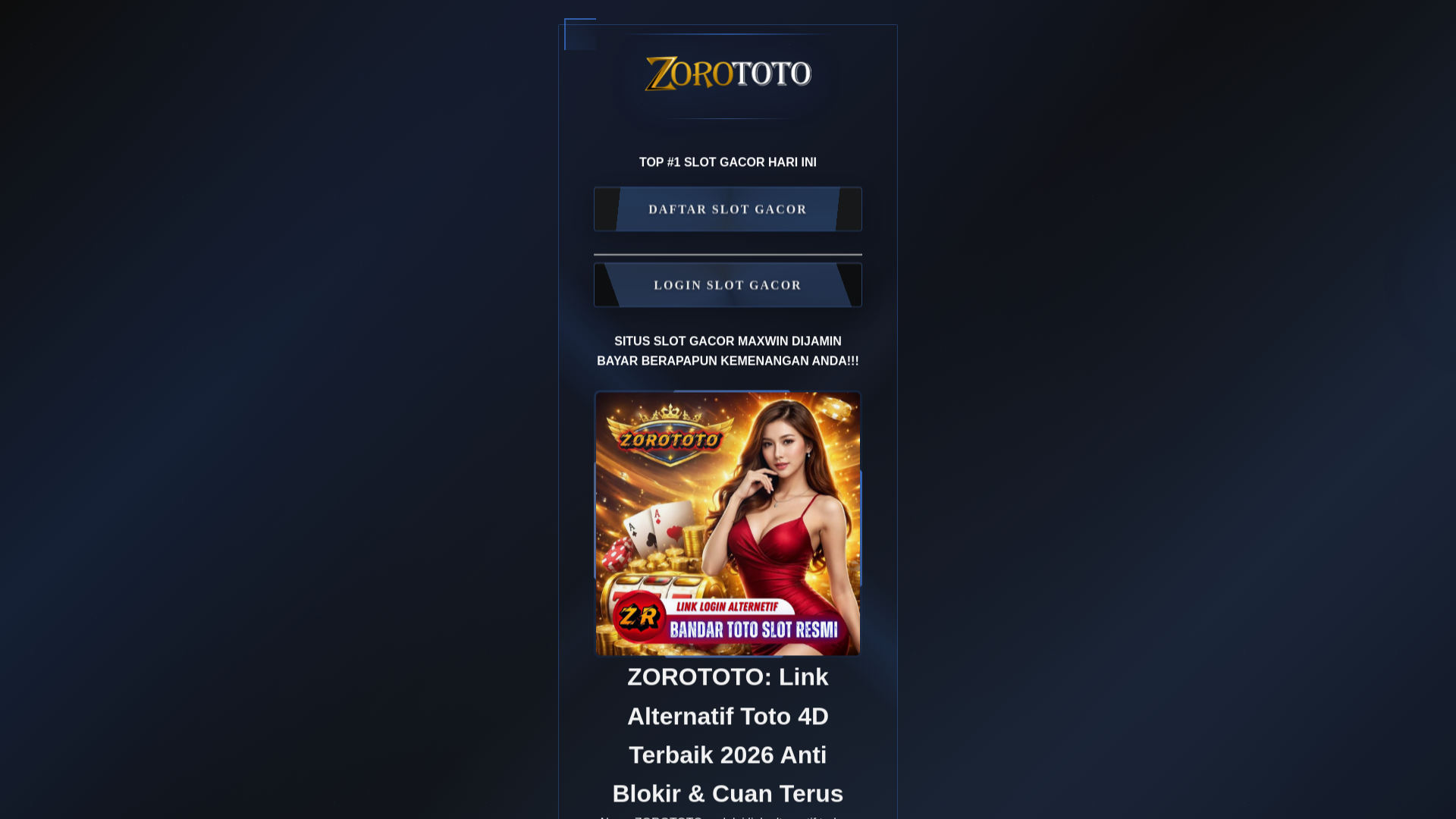 website screenshot of https://zorosupermarket.pages.dev/