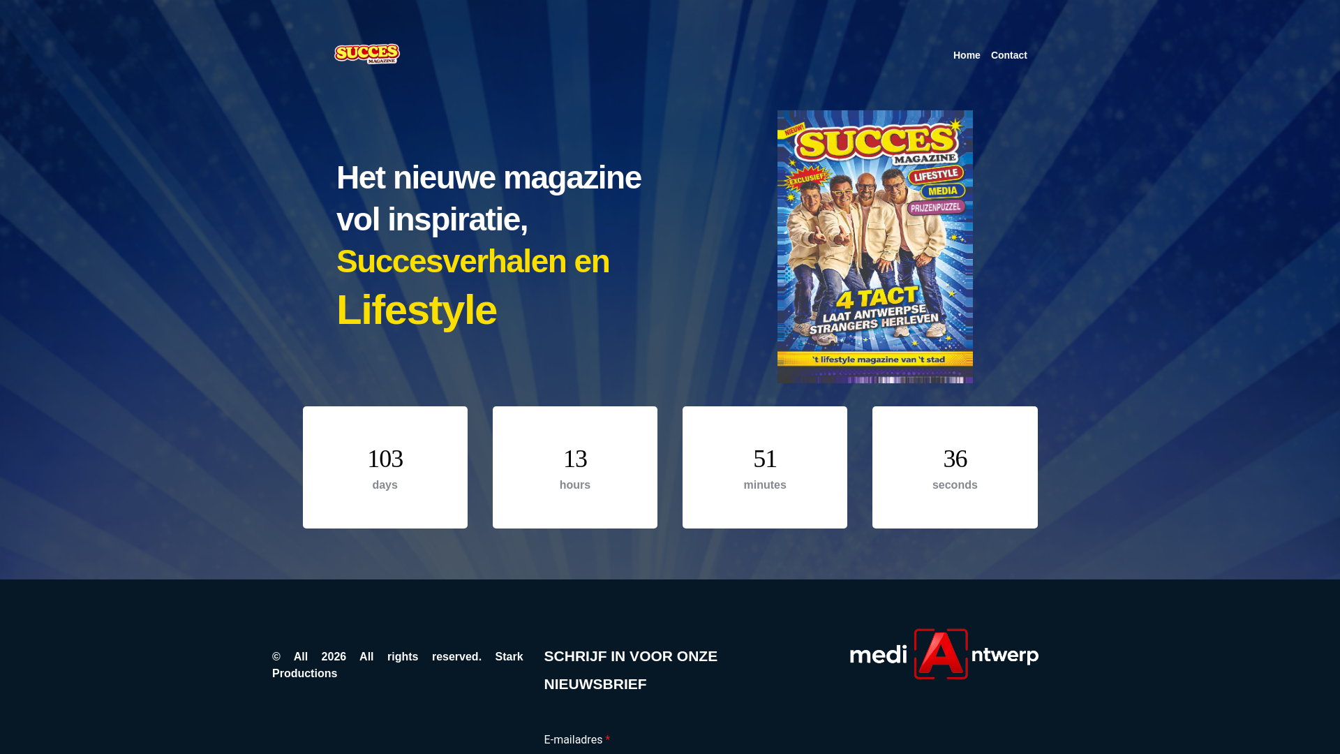 website screenshot of https://succesmagazine.be