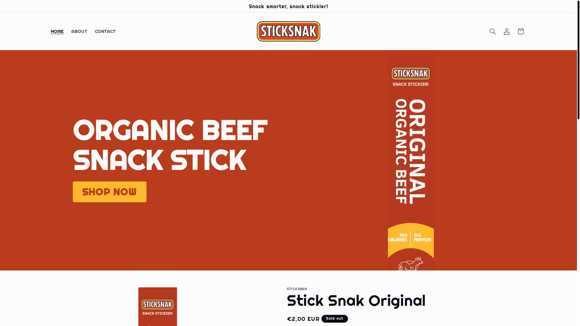 website screenshot of https://sticksnack.at/