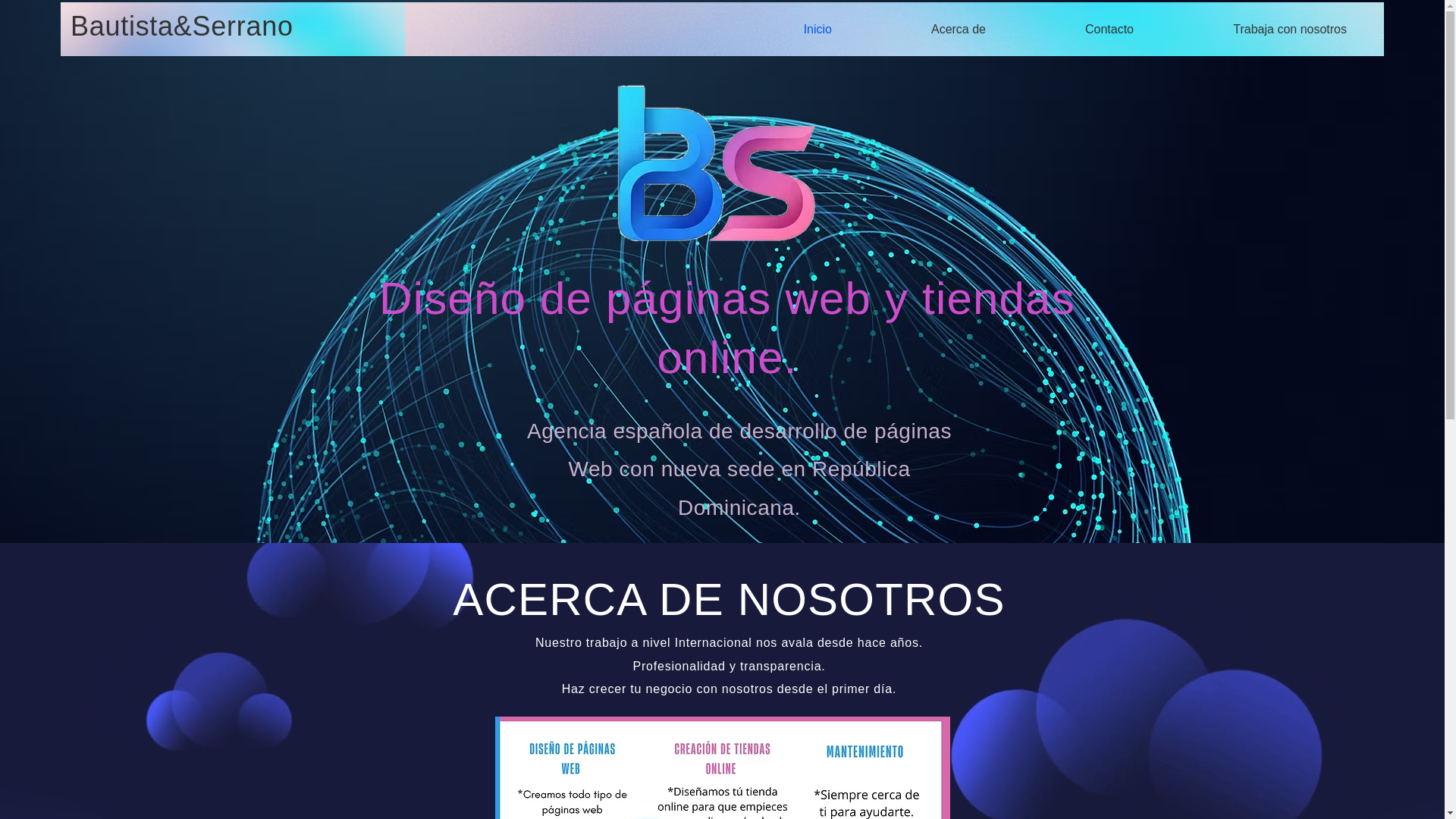 website screenshot of https://bautistaserrano.com/