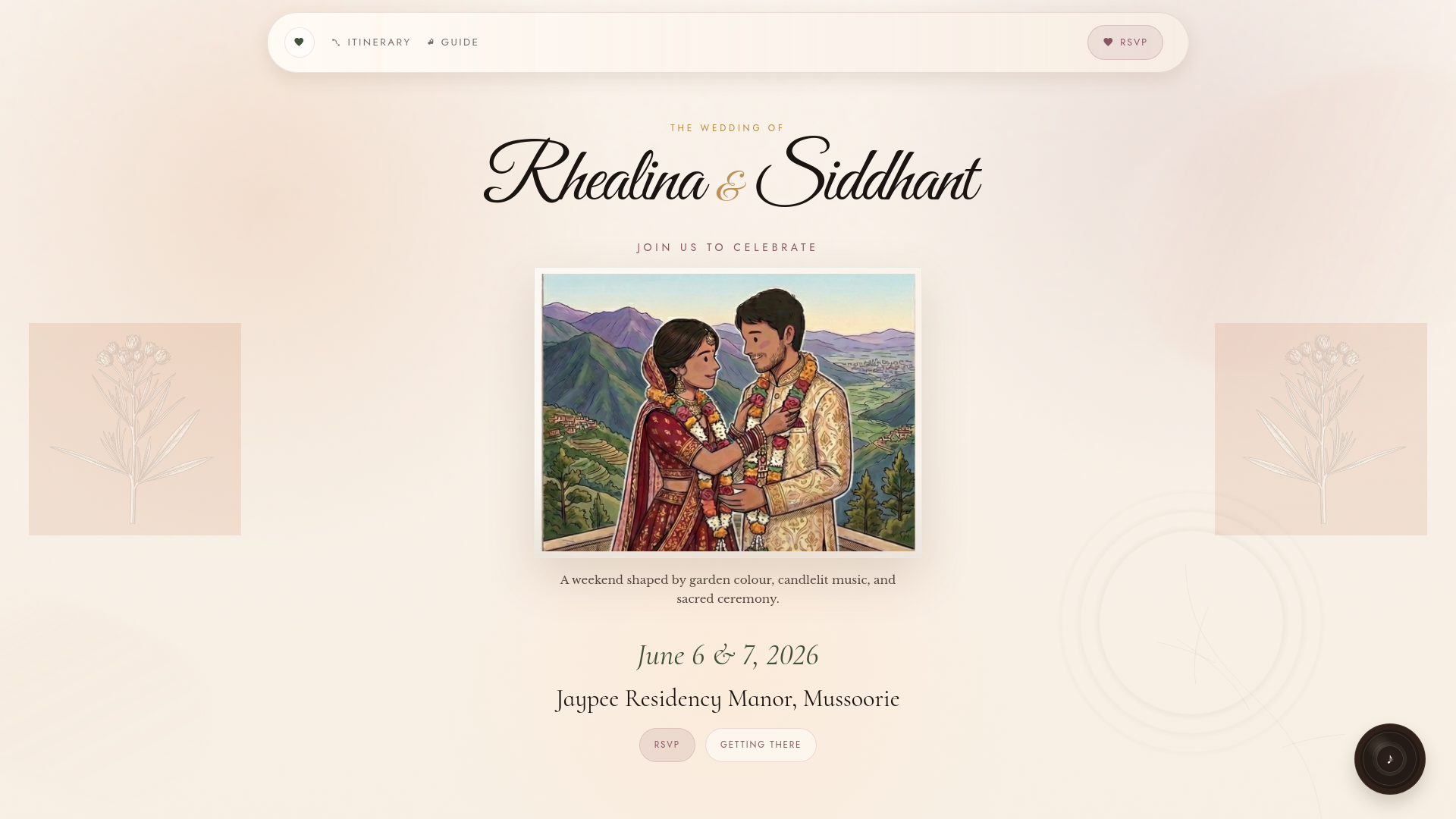 website screenshot of https://rheasid.com/