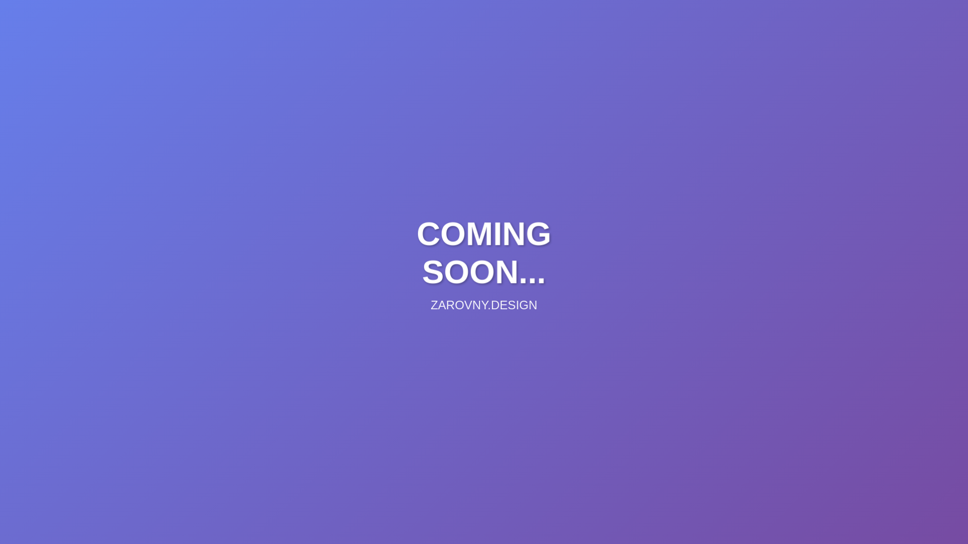 website screenshot of https://zarovny.design/