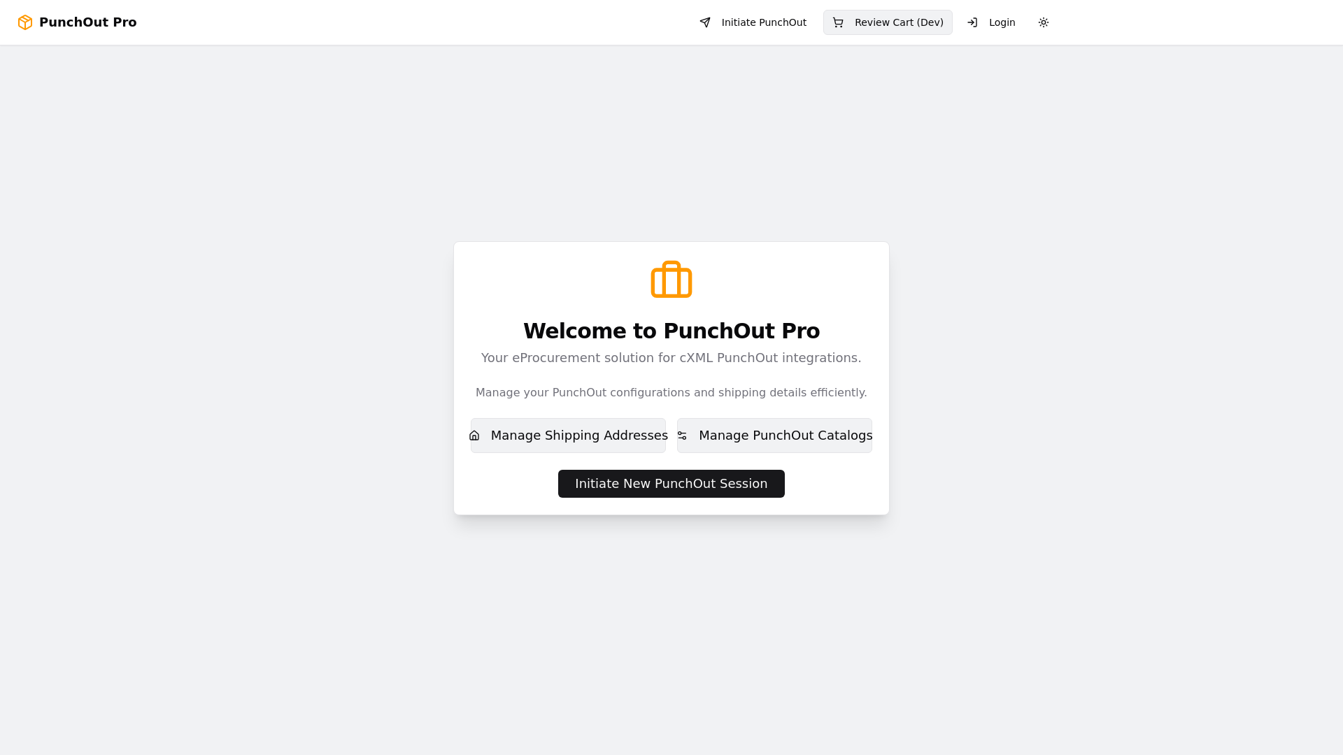 website screenshot of https://punchout-pro-app.pages.dev/