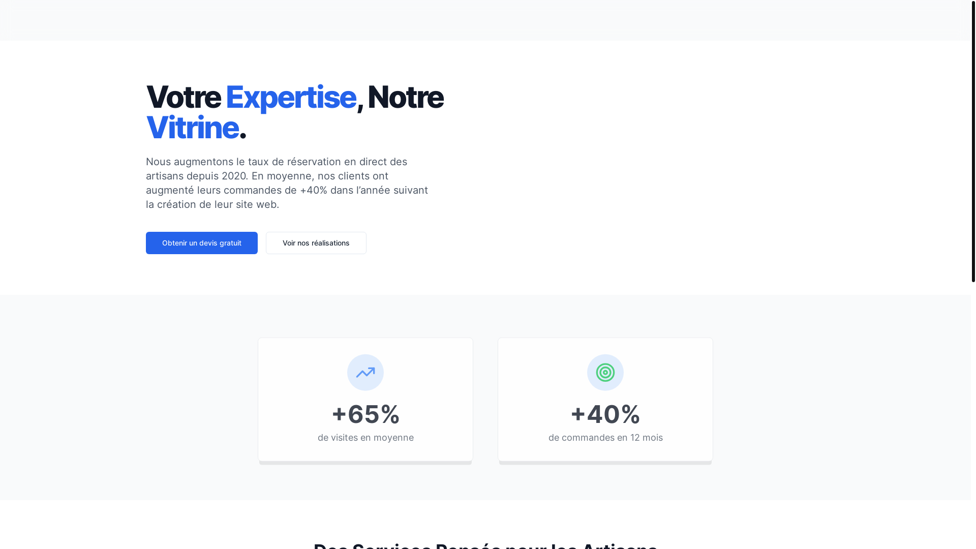 website screenshot of https://artisanweb.site/