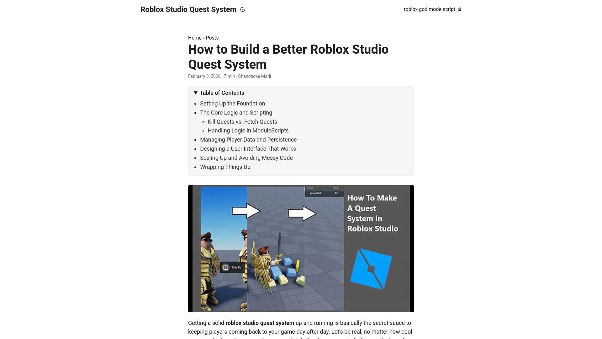 website screenshot of https://roblox-studio-quest-system.pages.dev/