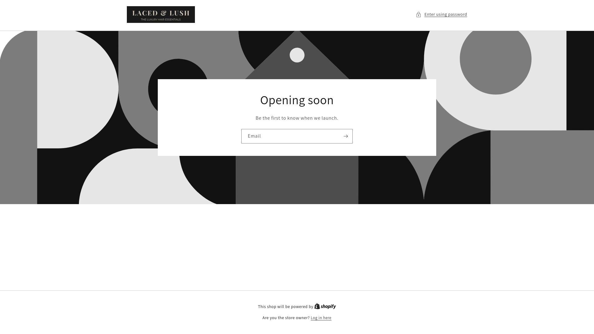 website screenshot of https://lacedandlush.com/