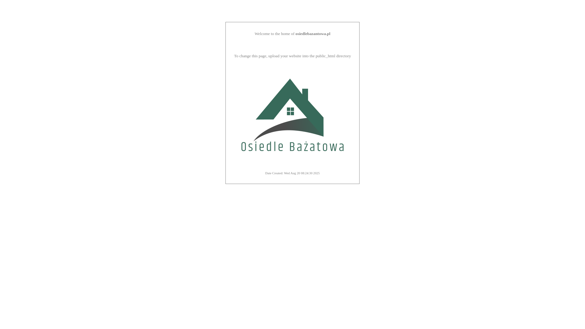 website screenshot of https://osiedlebazantowa.pl/
