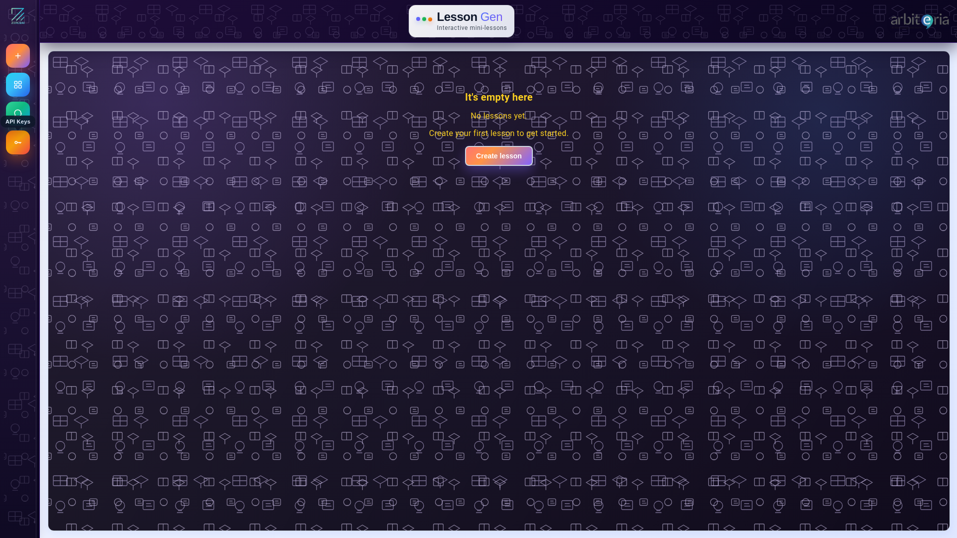 website screenshot of https://lessongen-frontend.pages.dev/