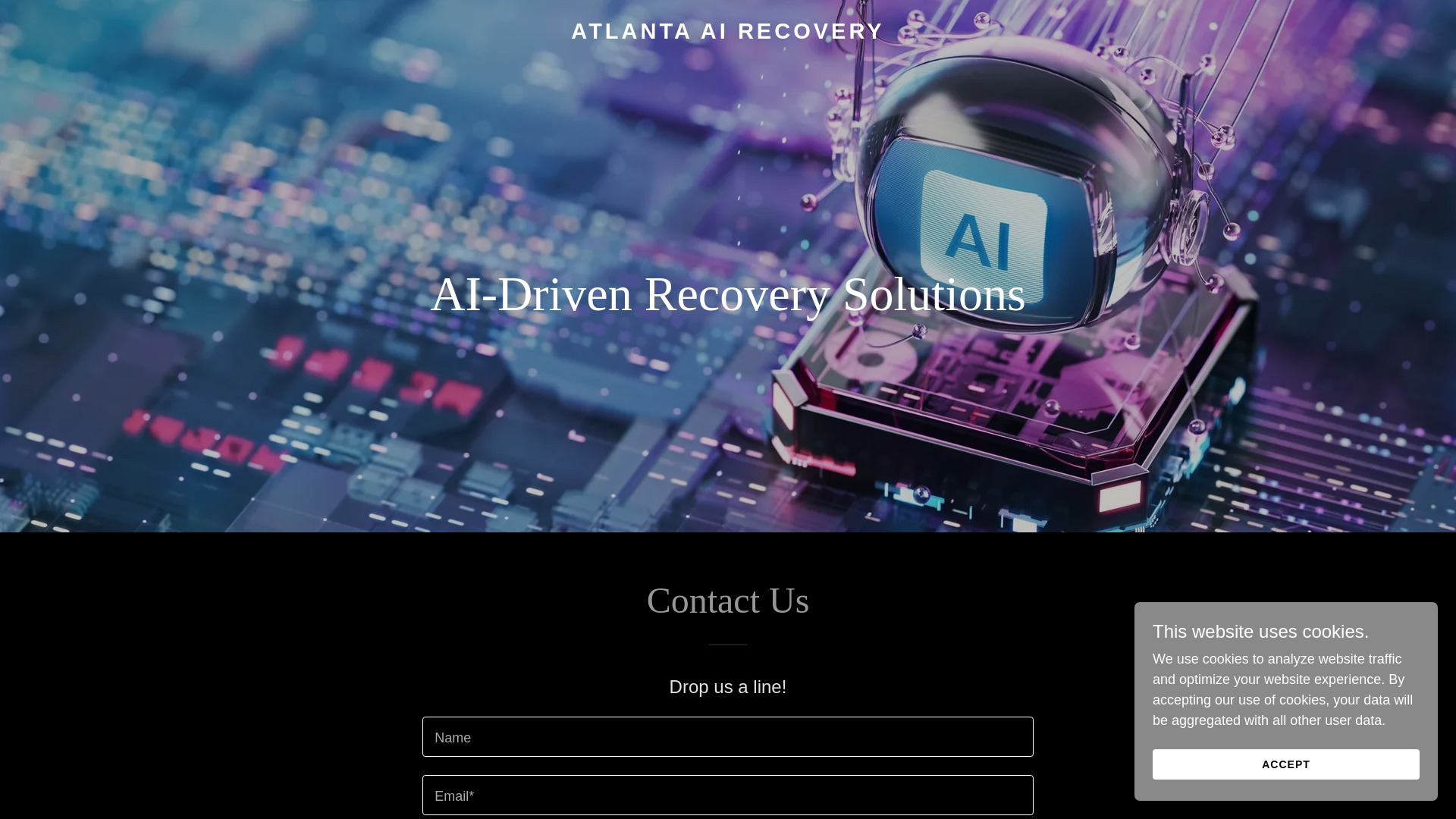 website screenshot of https://atlantaairecovery.com/