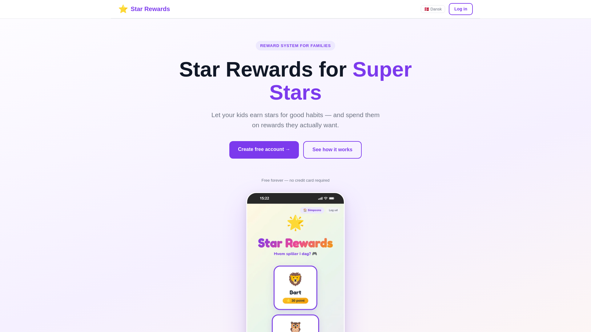 website screenshot of https://starrewards-landing.pages.dev/