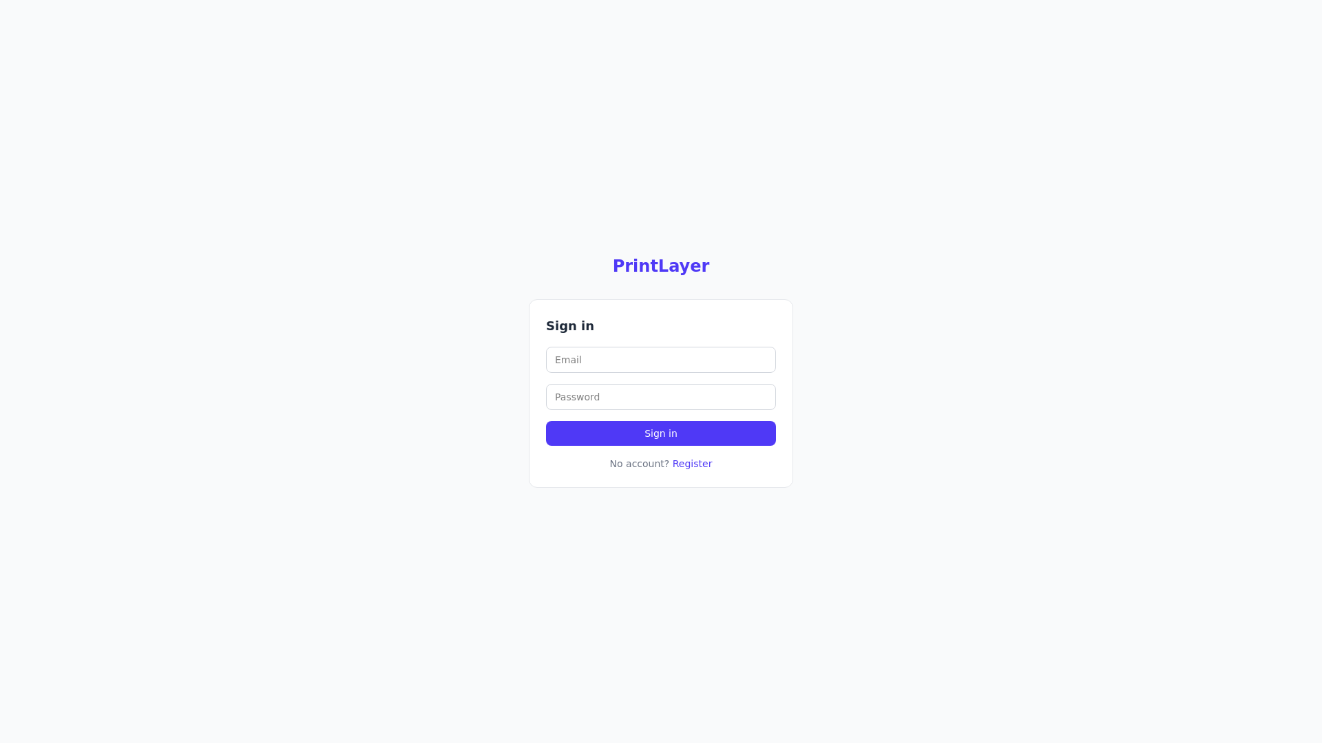 website screenshot of https://printlayer-dashboard.pages.dev/