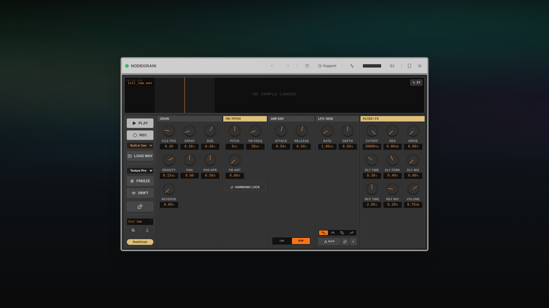 website screenshot of https://nodegrain.com/