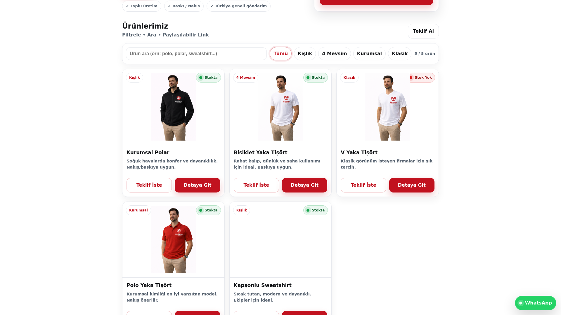 website screenshot of https://amisosiselbiseleri.com/