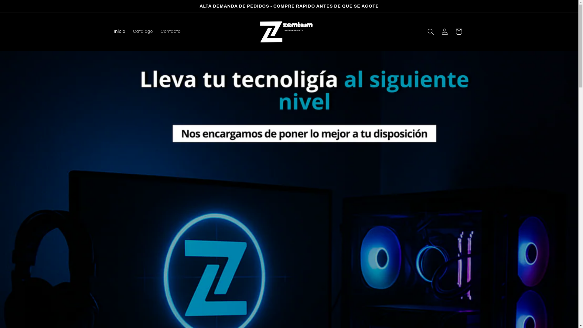 website screenshot of https://zentiummoderngadgets.com/
