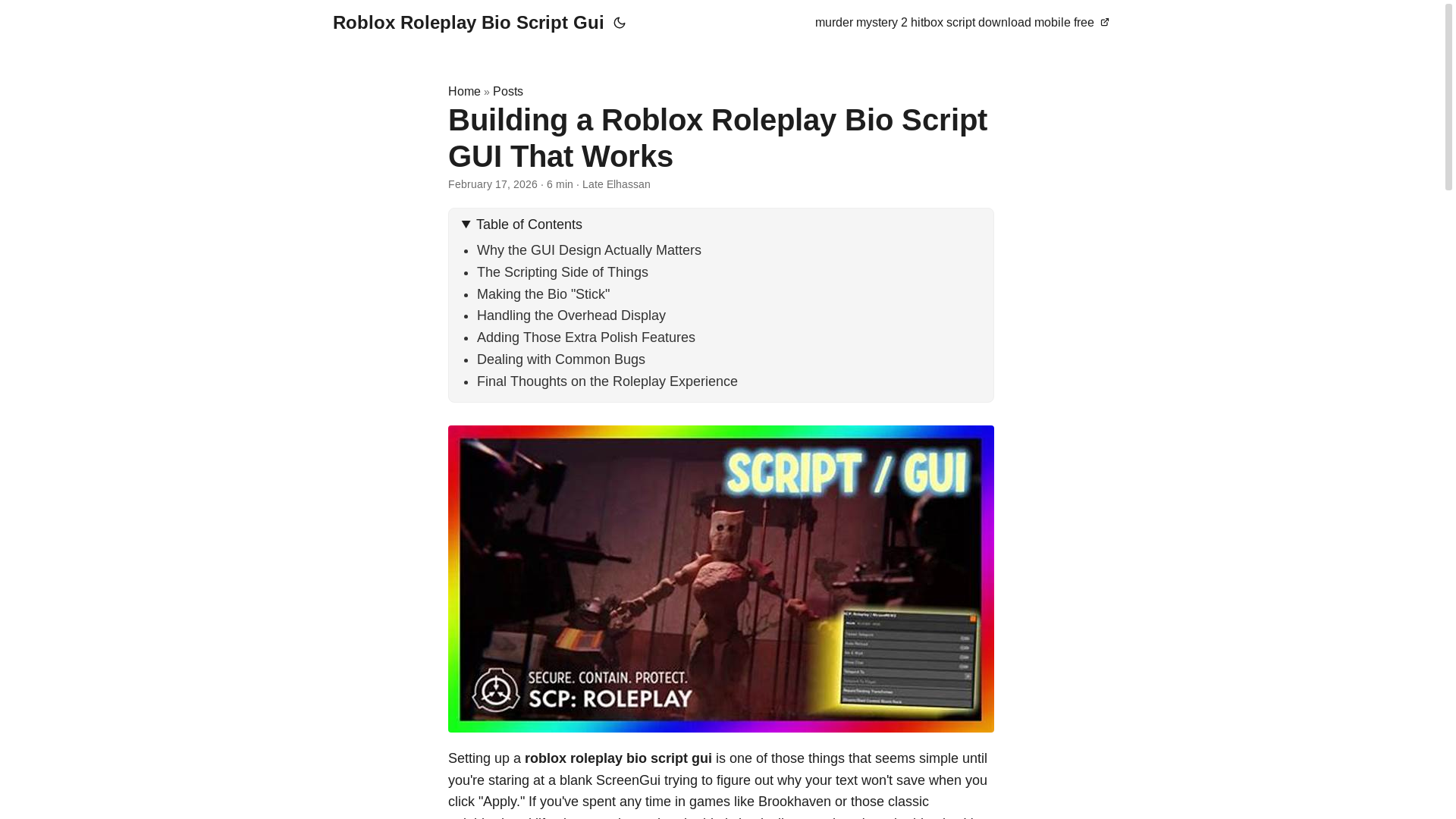 website screenshot of https://roblox-roleplay-bio-script-gui.pages.dev/