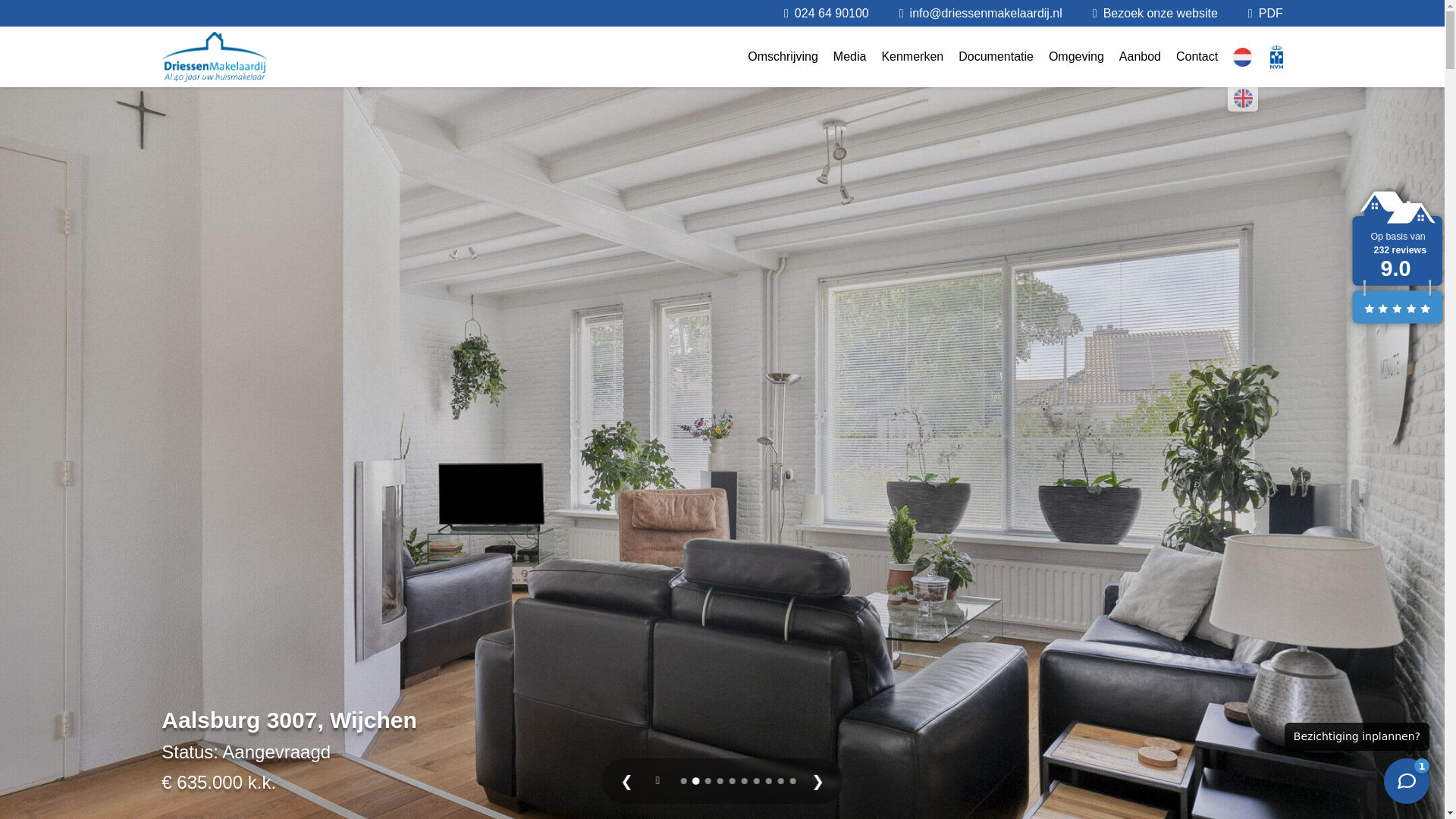 website screenshot of https://aalsburg3007.nl/