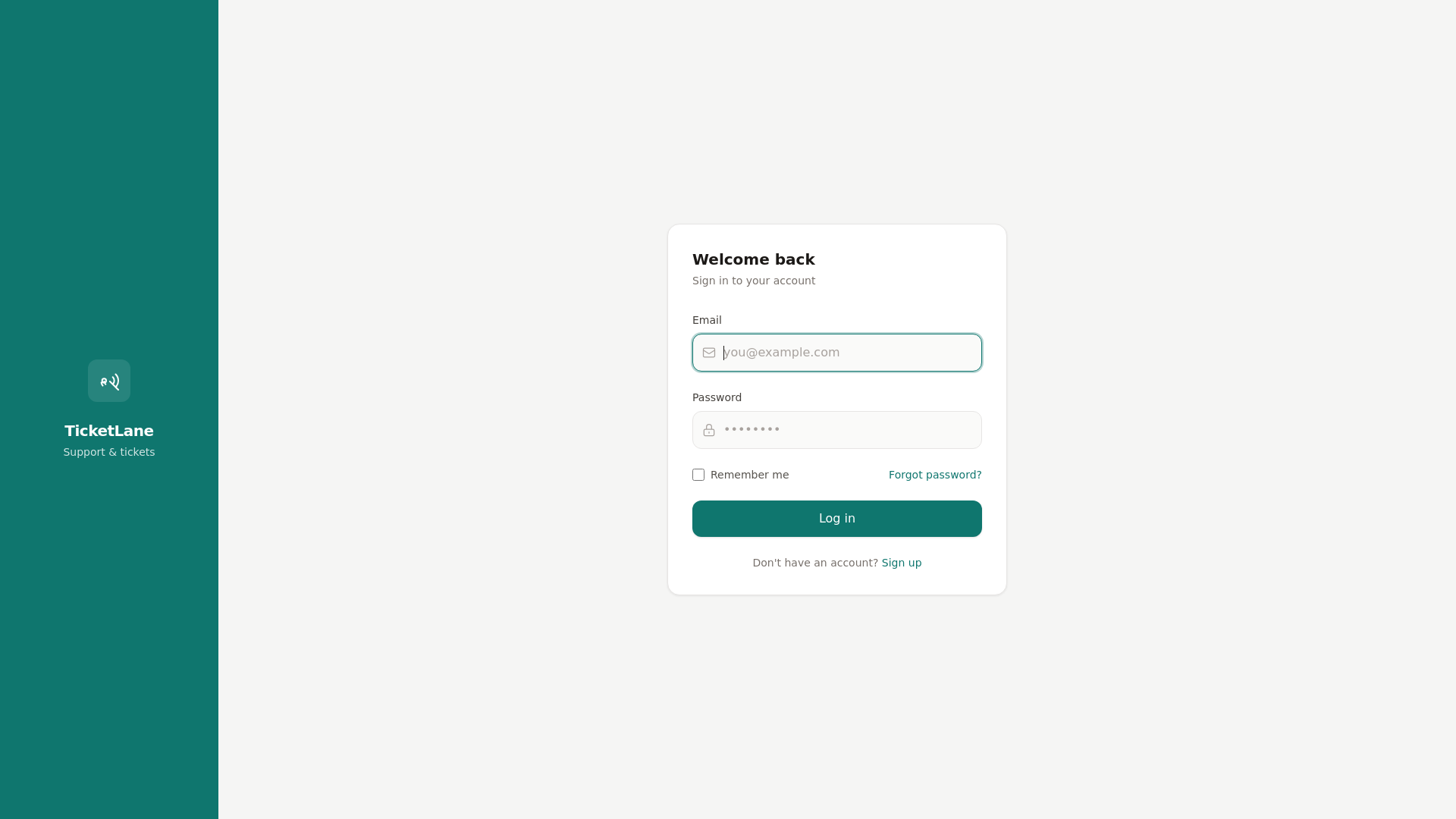 website screenshot of https://ticketlane.co