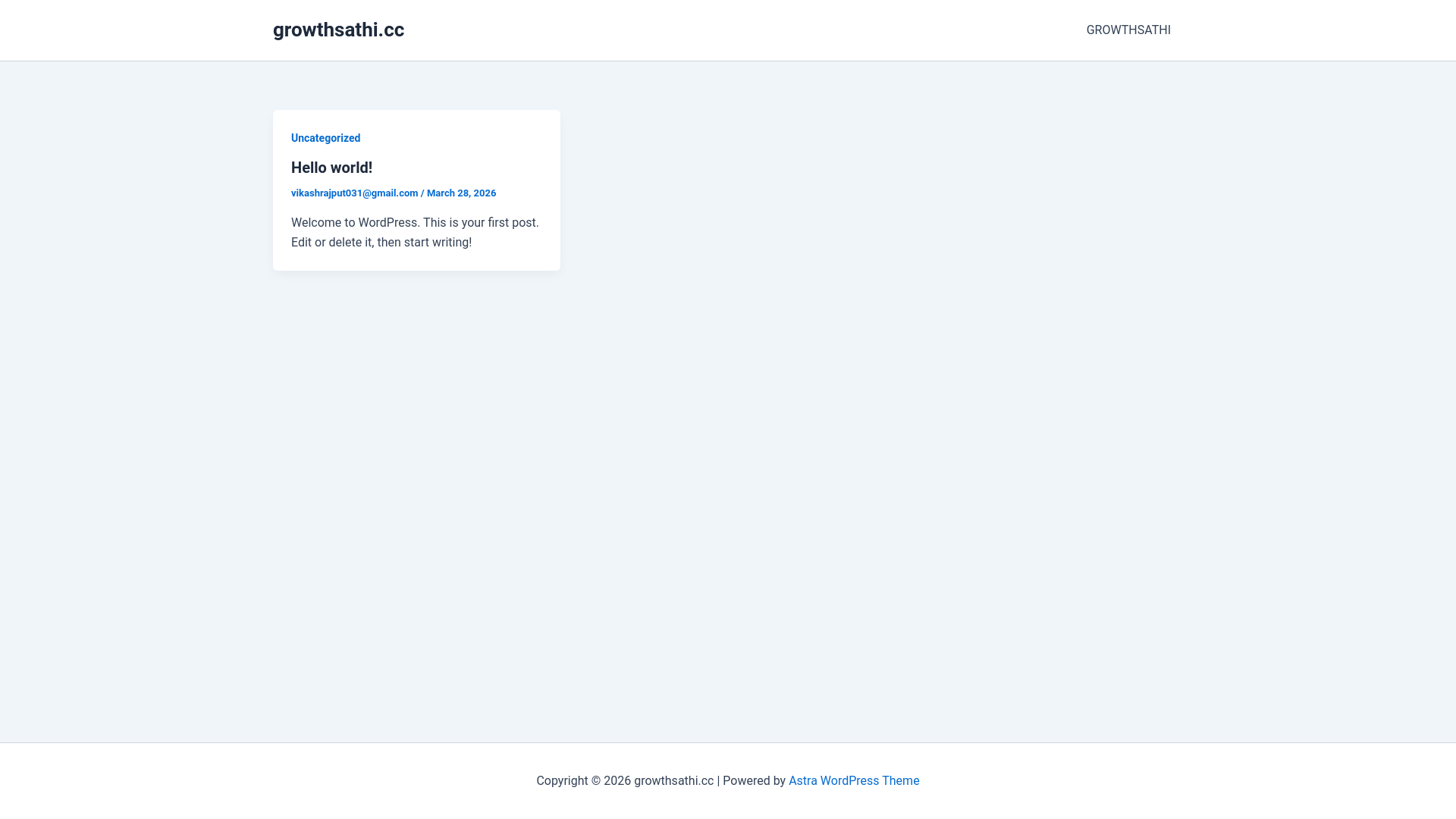 website screenshot of https://growthsathi.cc