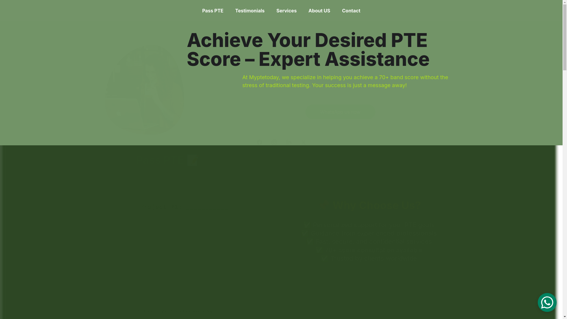 website screenshot of https://myptetoday.site/
