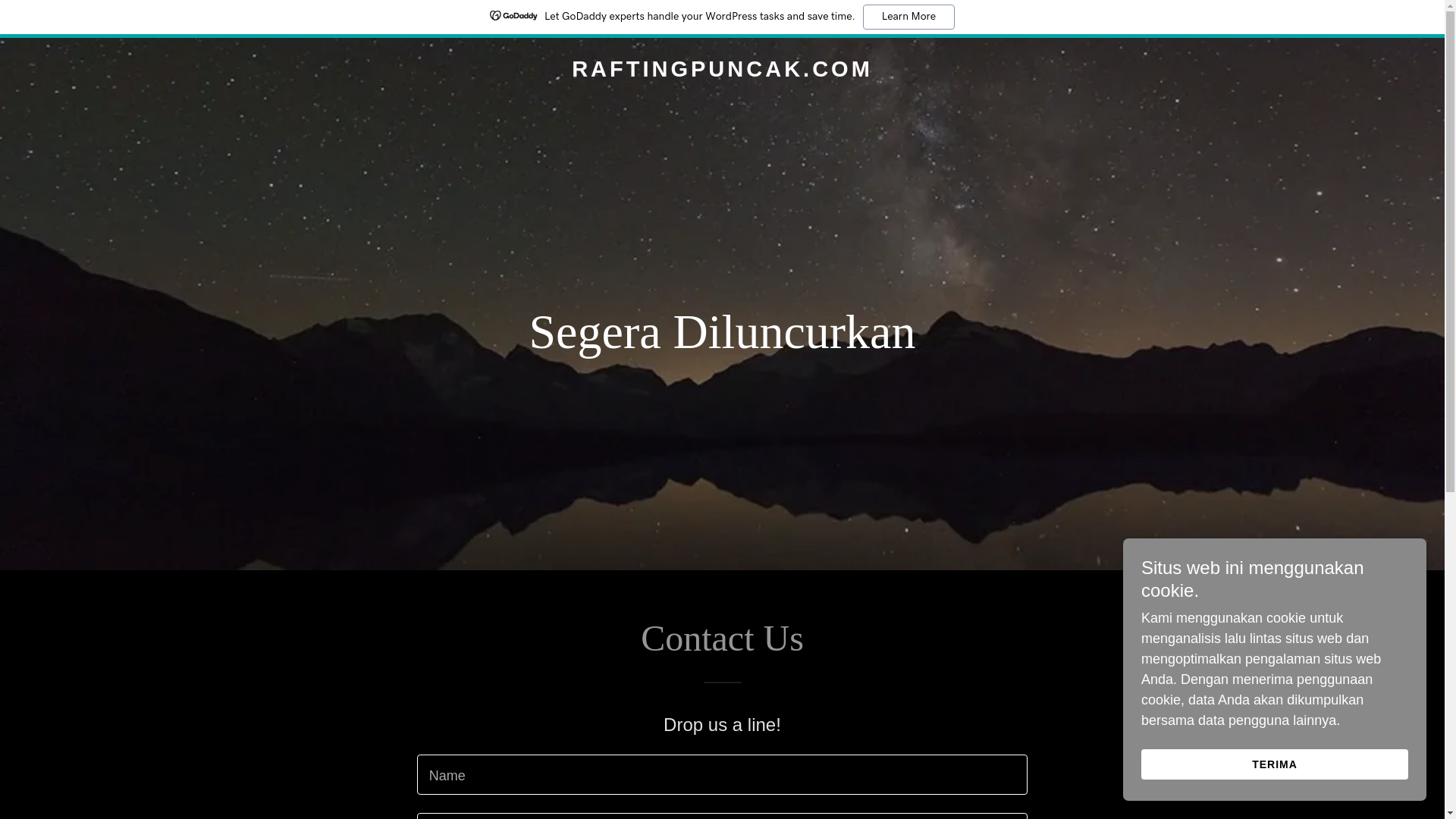 website screenshot of https://raftingpuncak.com/
