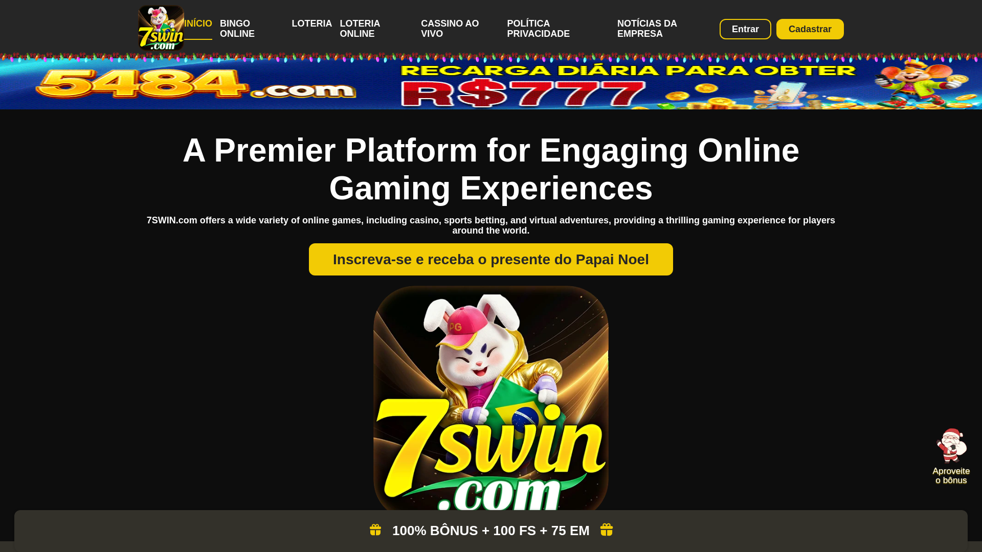 website screenshot of https://7swinbets.com/