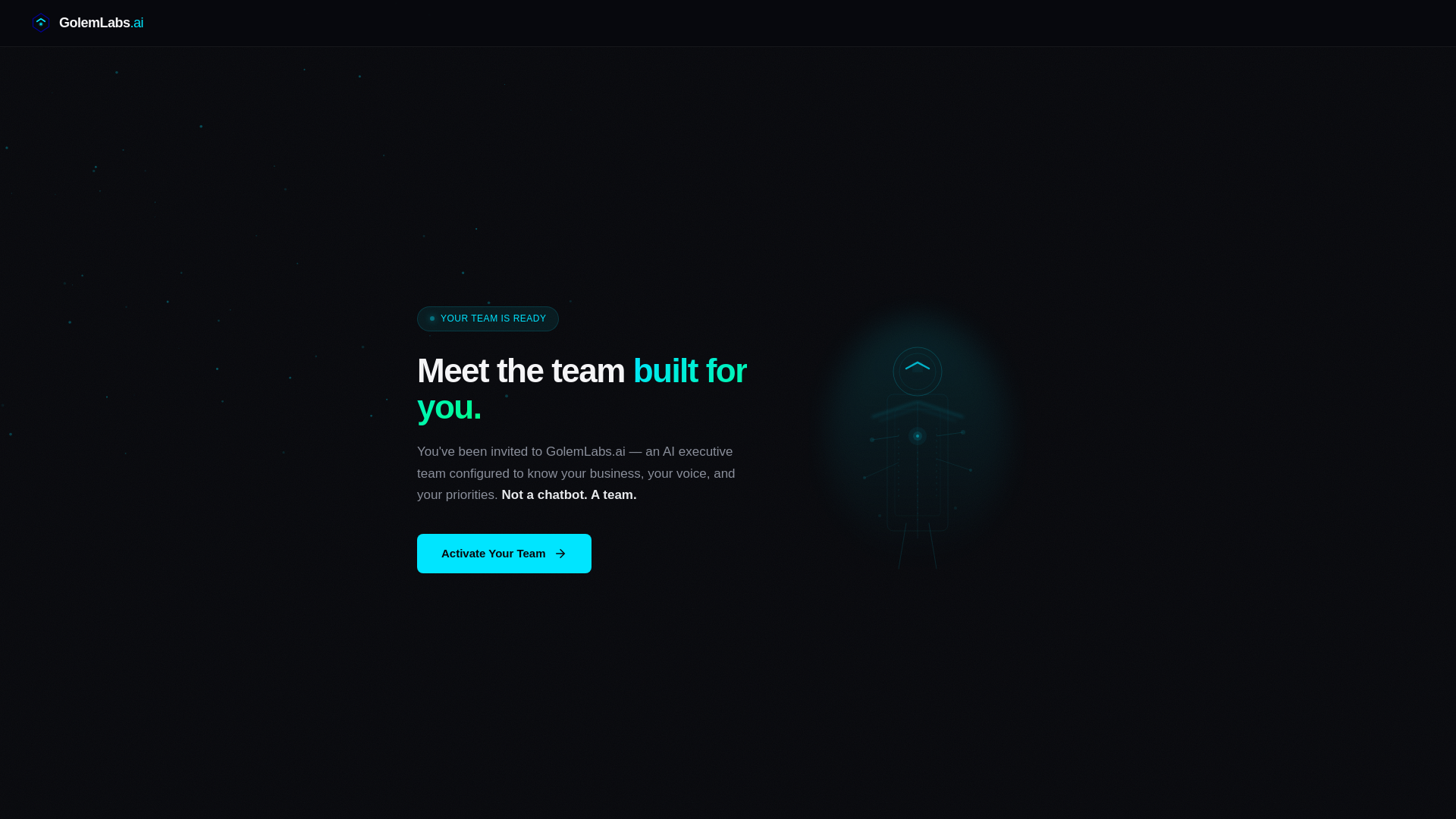 website screenshot of https://golemlabs-welcome.pages.dev/