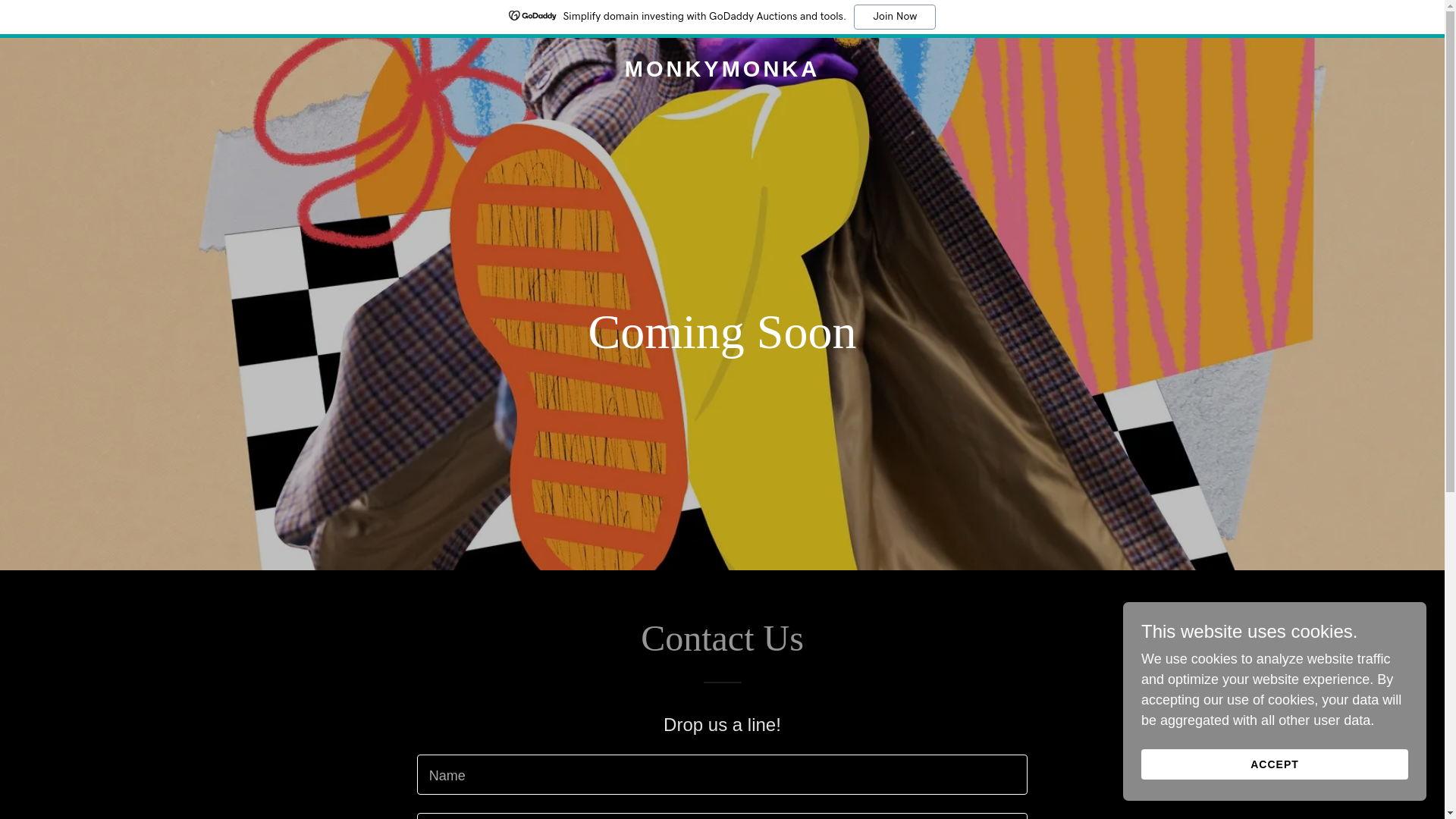 website screenshot of https://monkymonka.com/