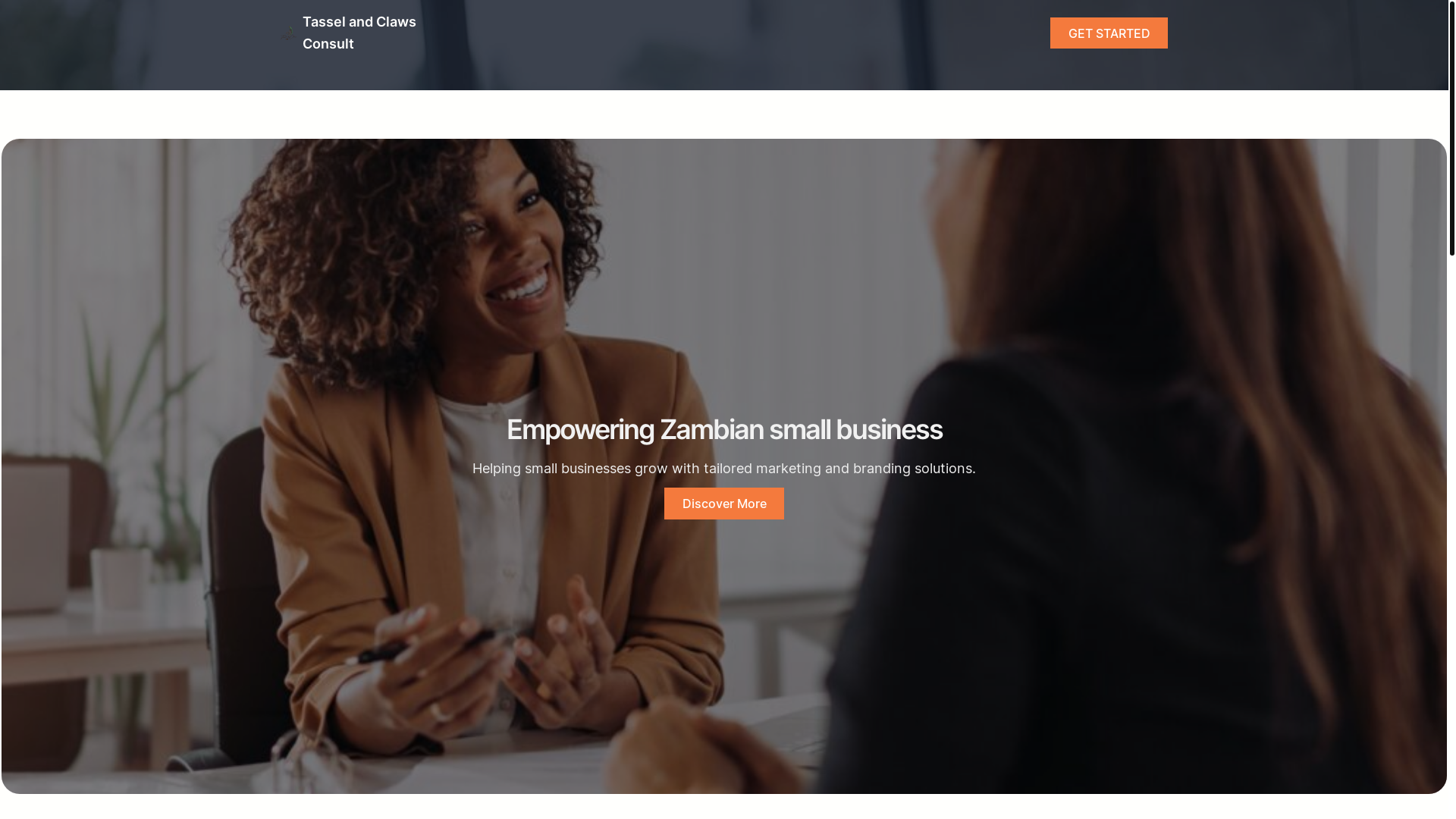 website screenshot of https://tasselandclaws.site/