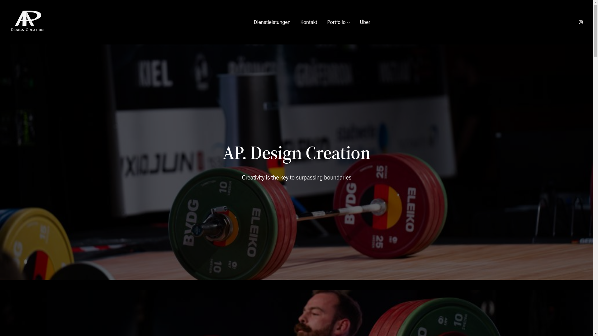 website screenshot of https://apdesign-creation.de/