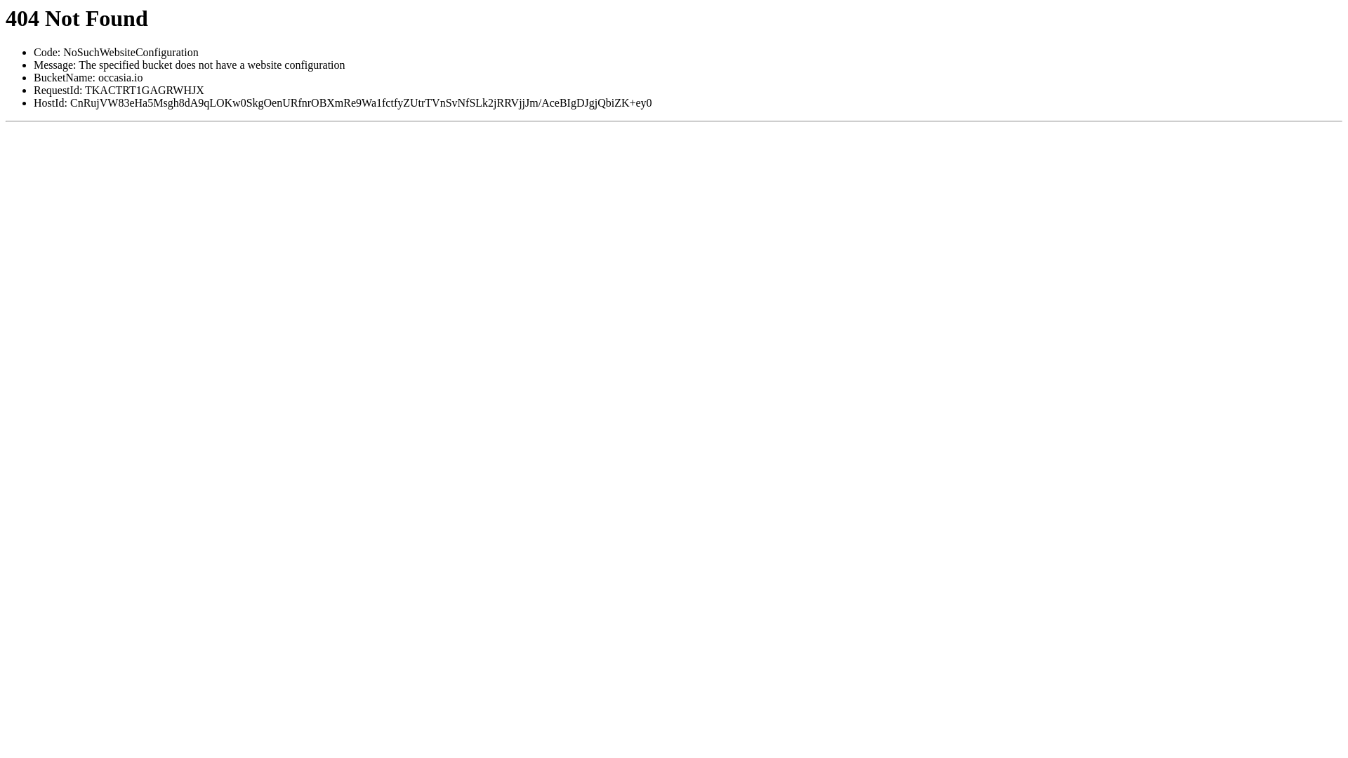 website screenshot of https://occasia.io/